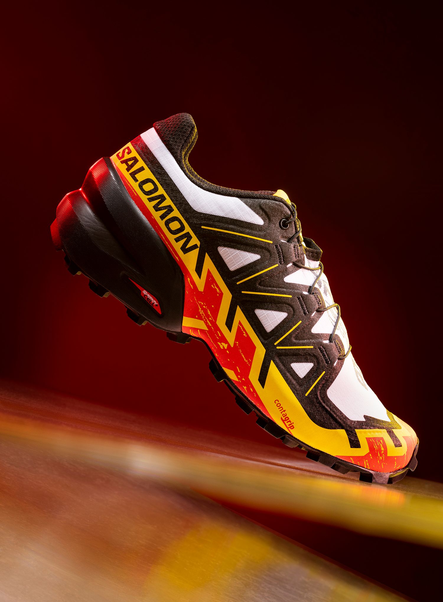 Кросівки для бігу Salomon Speedcross 6 - white/black/empyel