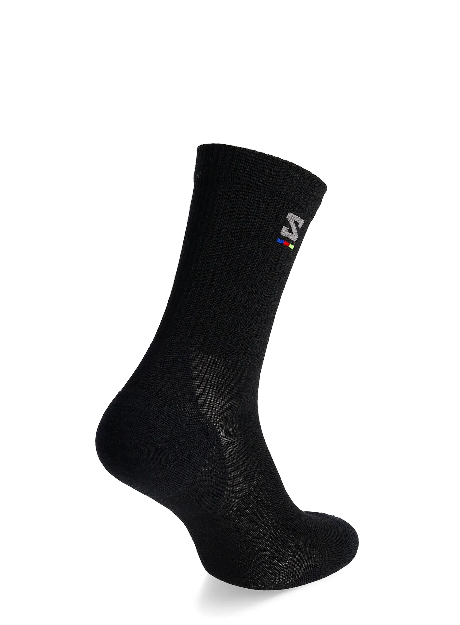 Шкарпетки туристичні Salomon Sunday Smart Crew - black/gray flannel