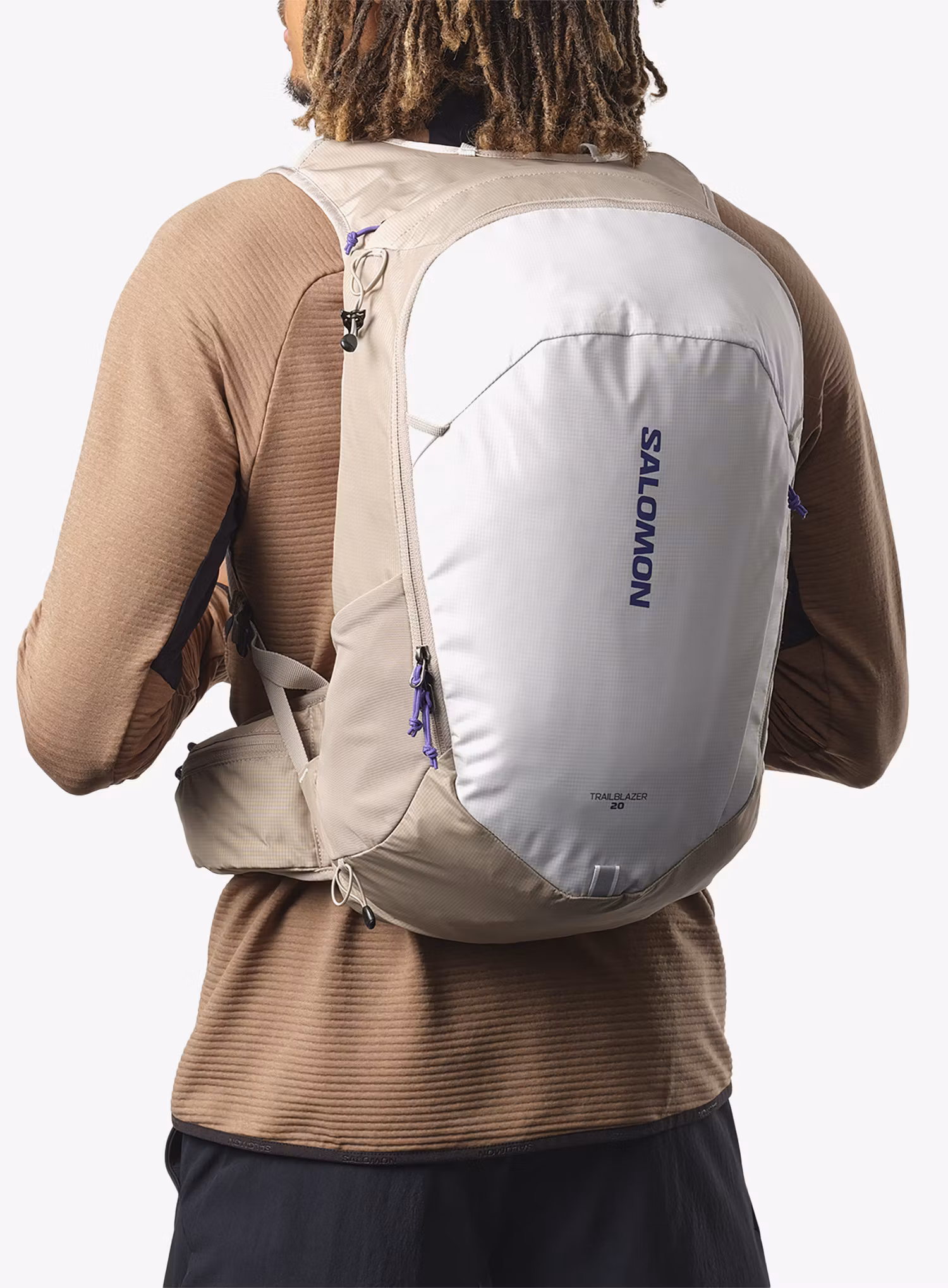 Рюкзак туристичний Salomon Trailblazer 20 - khaki/glacier gray