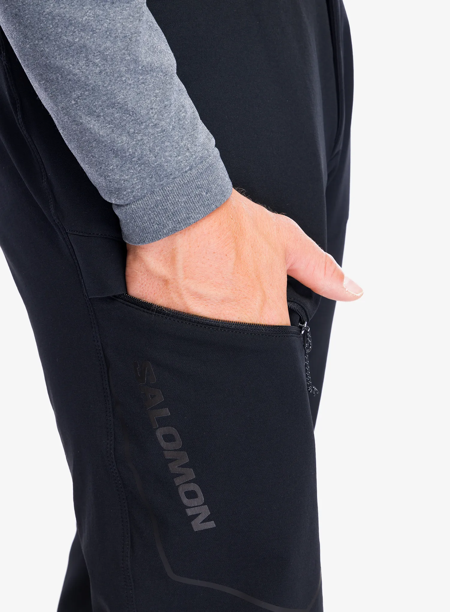 Штани туристичні Salomon Wayfarer Warm Pant - deep black