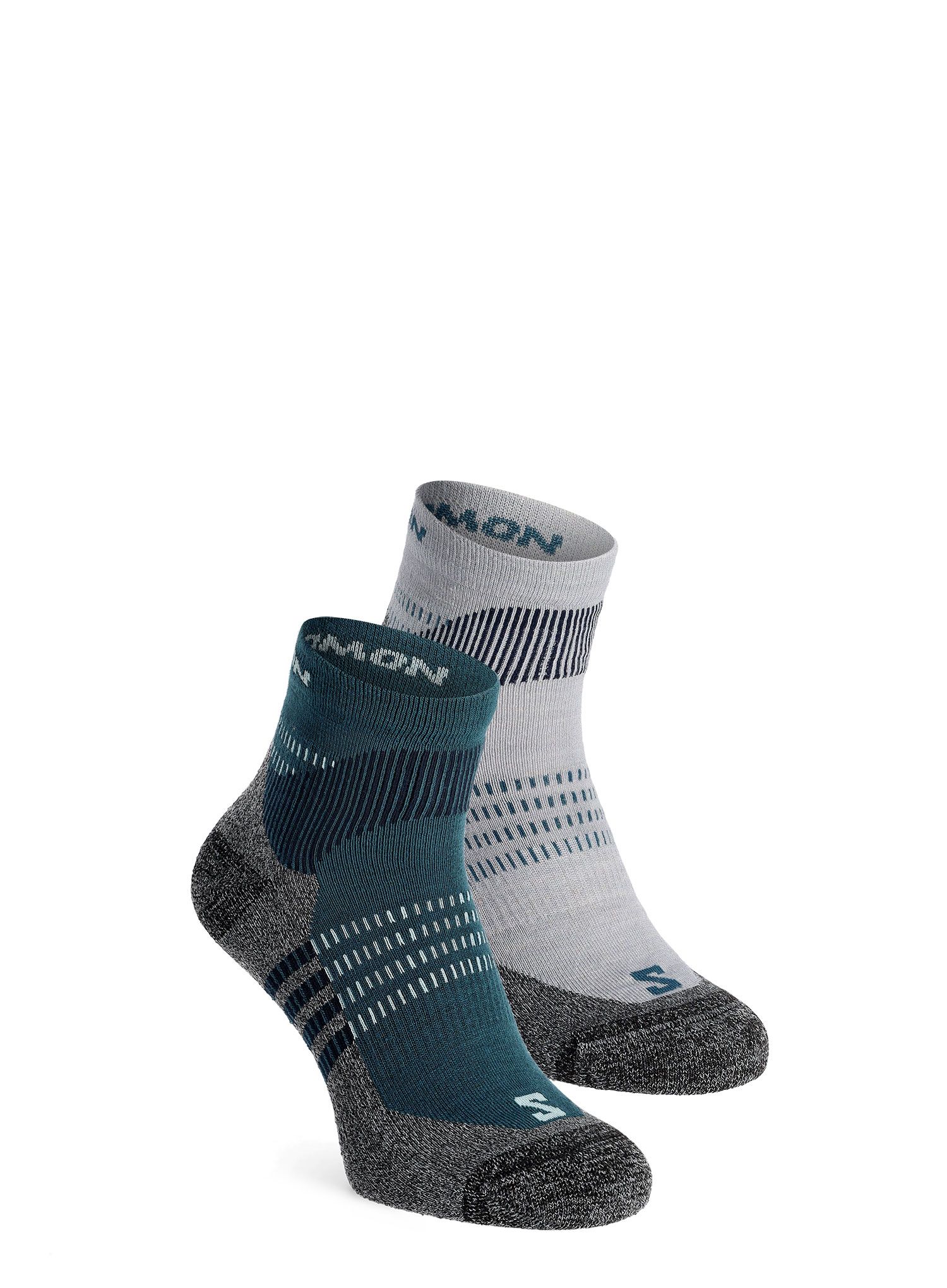 Шкарпетки туристичні Salomon X Ultra Access Quarter 2-Pack - quarry/stargazer