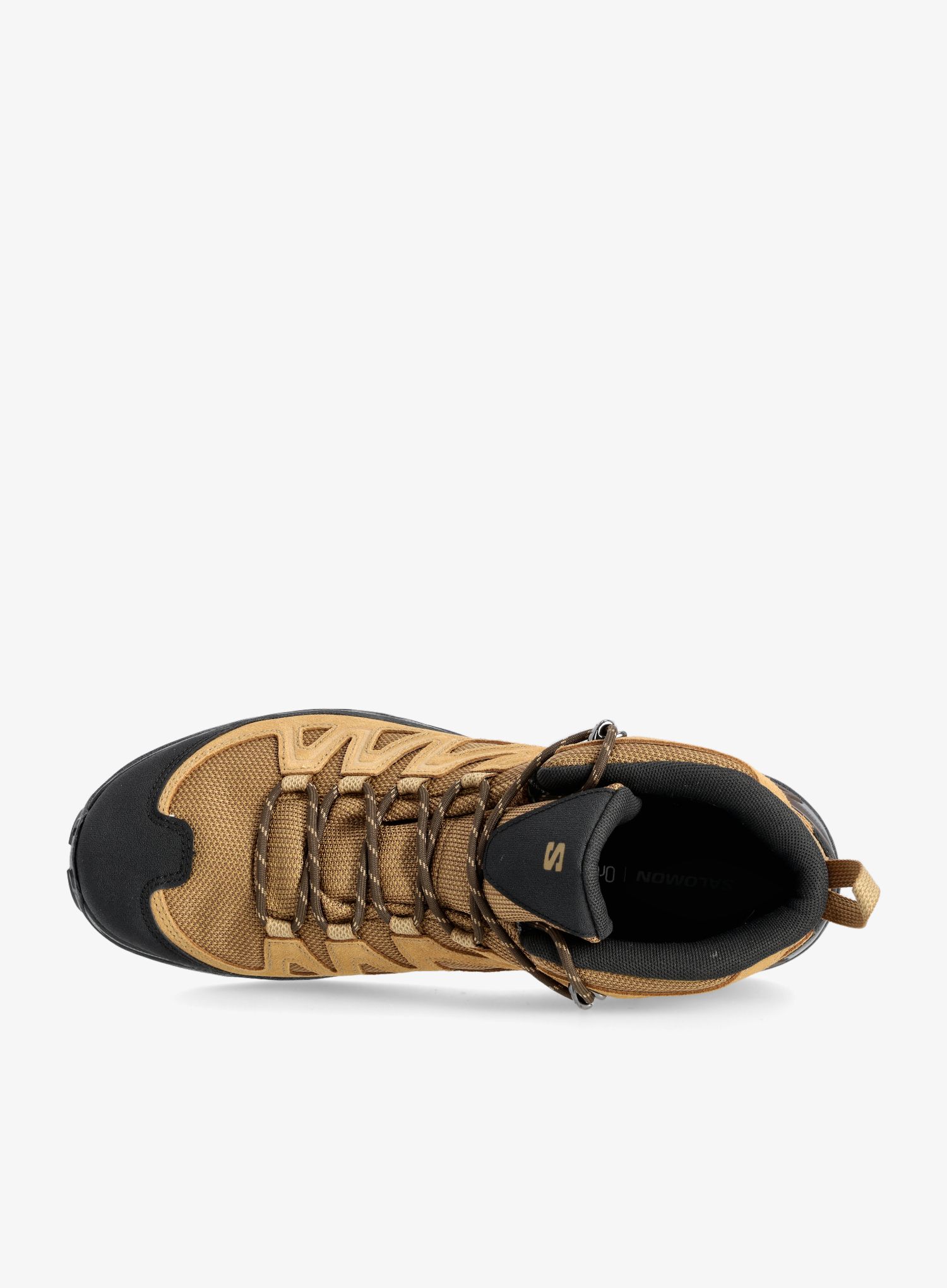 Черевики туристичні Salomon X Ward Leather Mid Gtx - kangaroo/black/gold