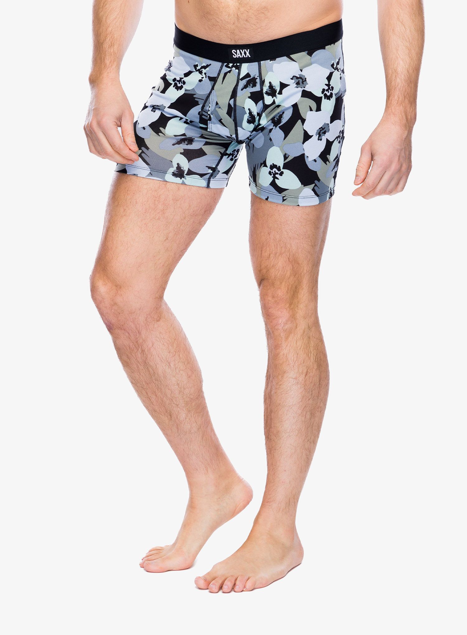 Боксери  Saxx Daytripper Boxer Brief Fly - camo flowers/blue fog