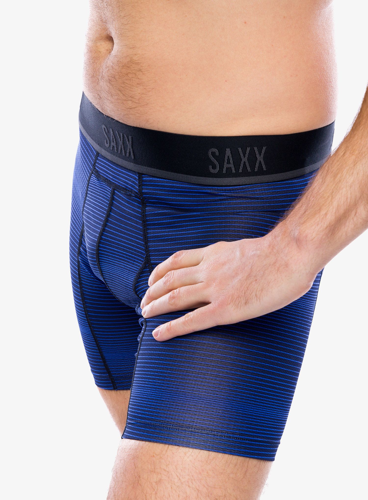 Боксери  Saxx Kinetic Light Compression Mesh - variegated stripe/blue