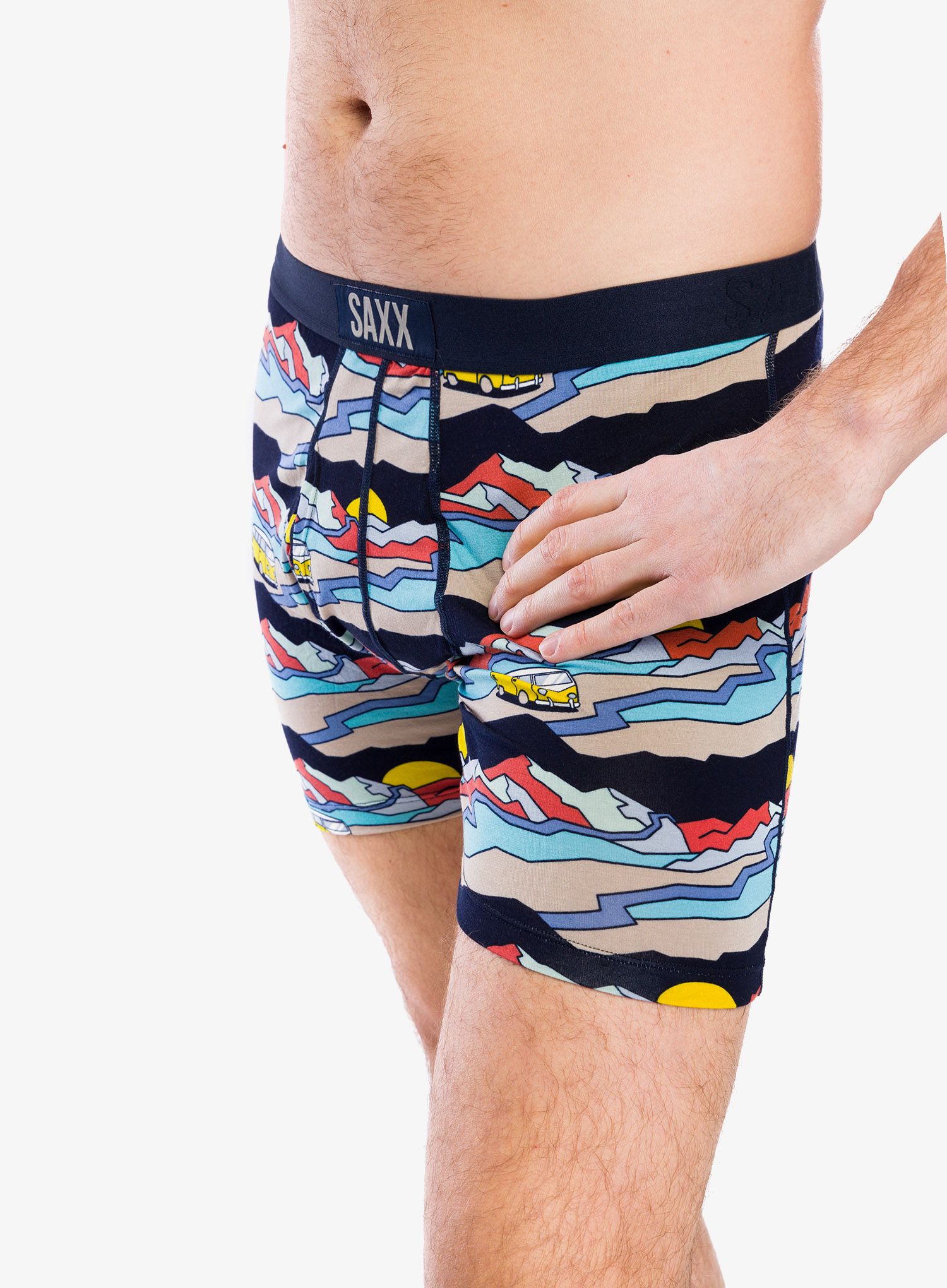 Боксери  Saxx Ultra Super Soft Boxer Brief Fly - cabin fever/multi
