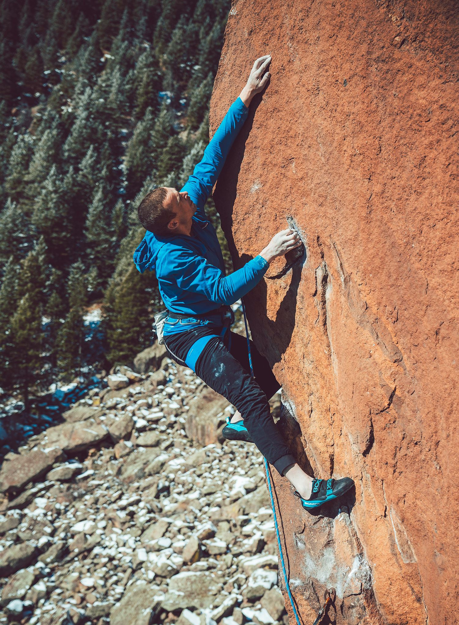 Скельники Scarpa Boostic - black/azure