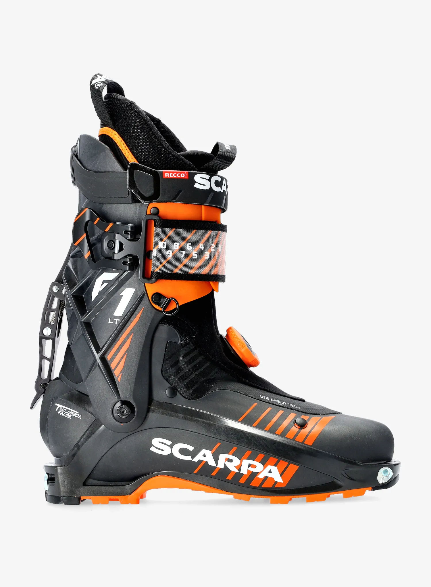 Черевики скітурингові Scarpa F1 LT - carbon/orange