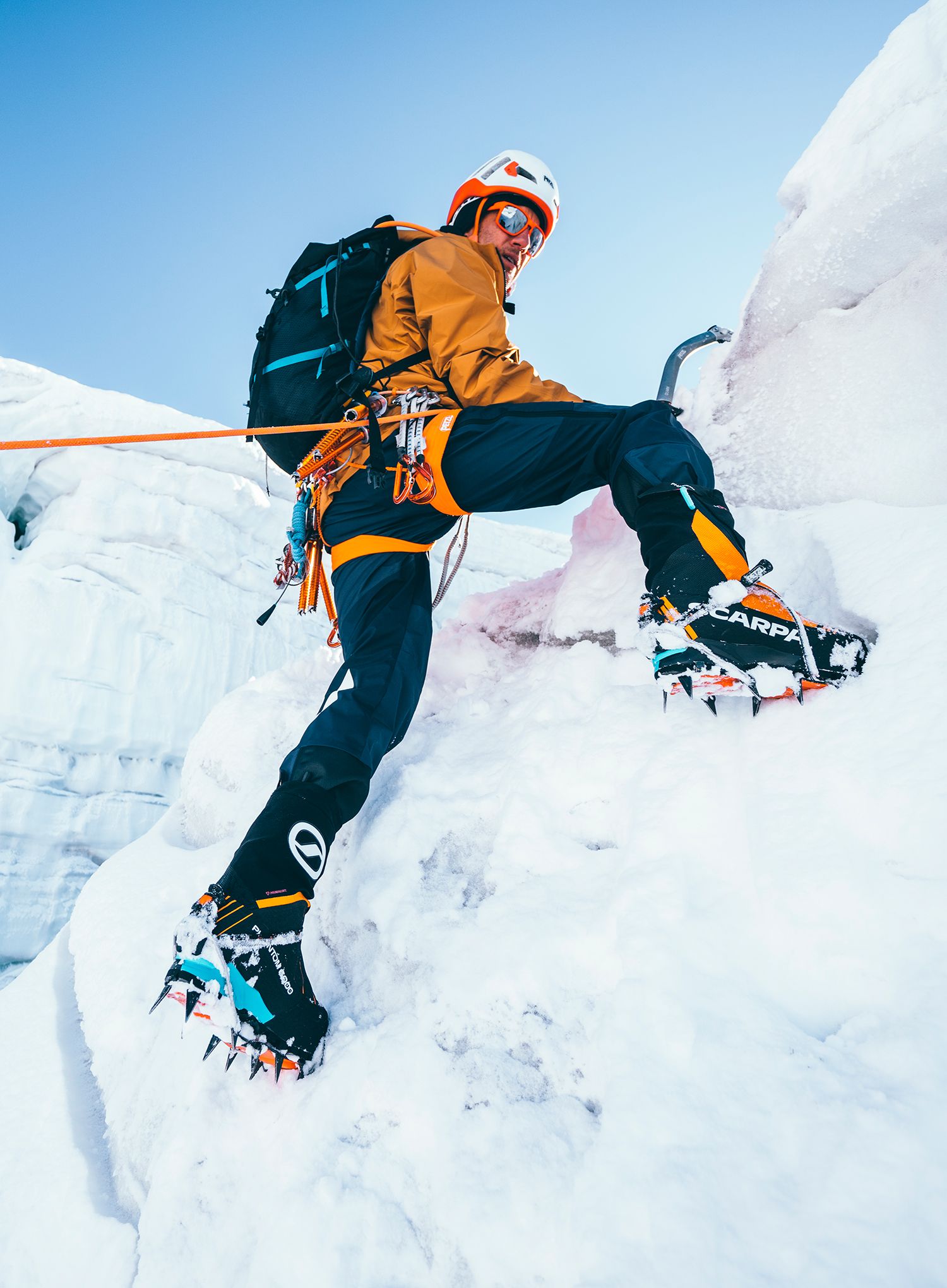 Черевики високогірні Scarpa Phantom 6000 HD - black/bright orange