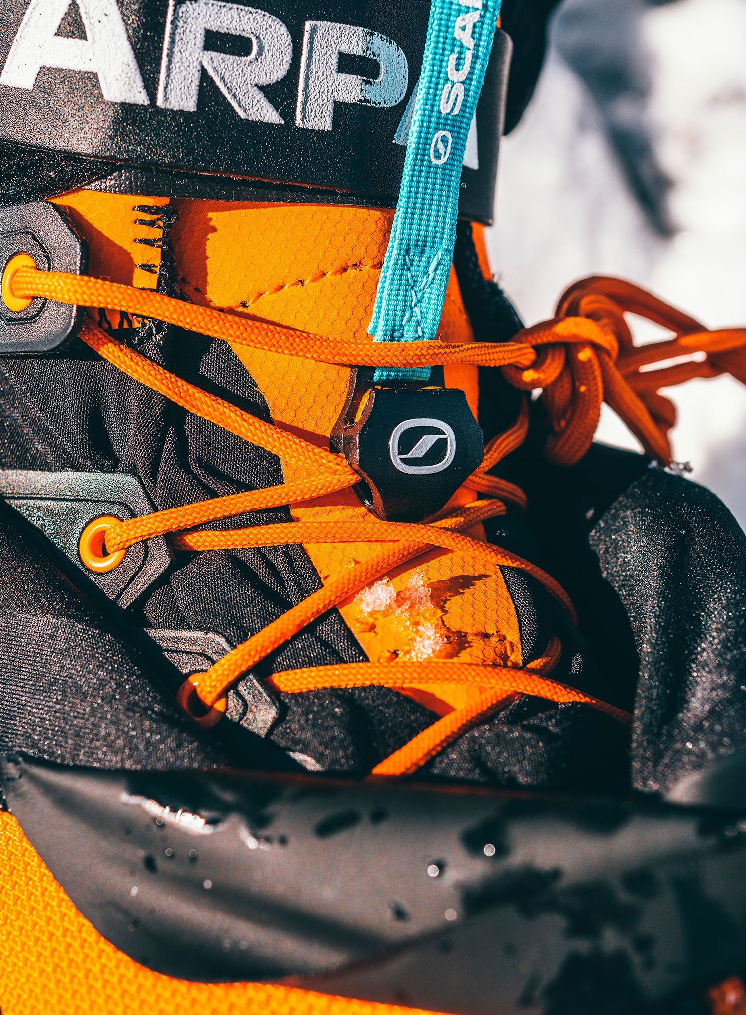 Черевики високогірні Scarpa Phantom 6000 HD - black/bright orange