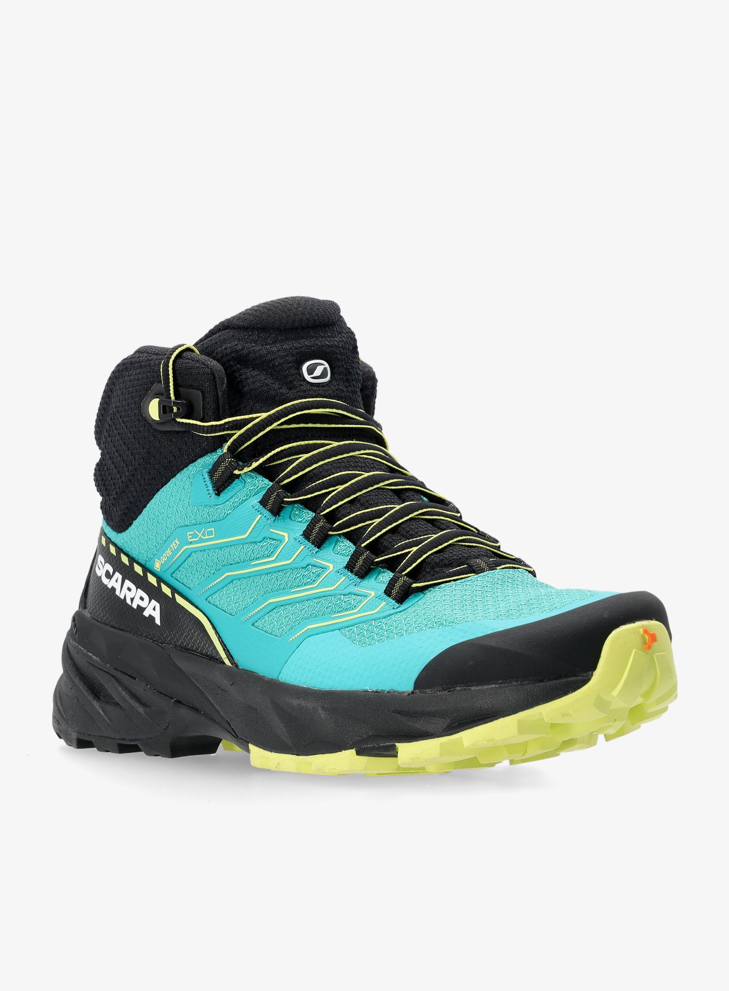 Черевики туристичні жіночі високі Scarpa Rush 2 Mid GTX - baltic blue/sunny lime