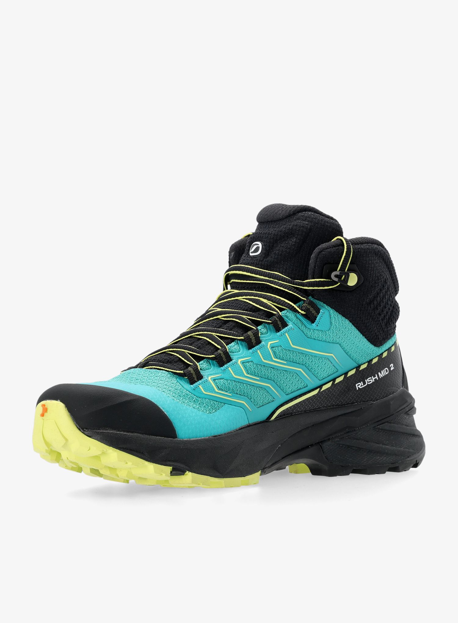 Черевики туристичні жіночі високі Scarpa Rush 2 Mid GTX - baltic blue/sunny lime