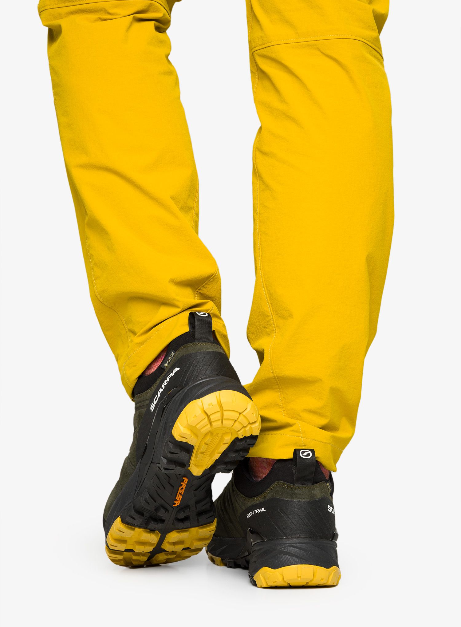Черевики туристичні низькі Scarpa Rush Trail GTX  - thymegreen/mustard