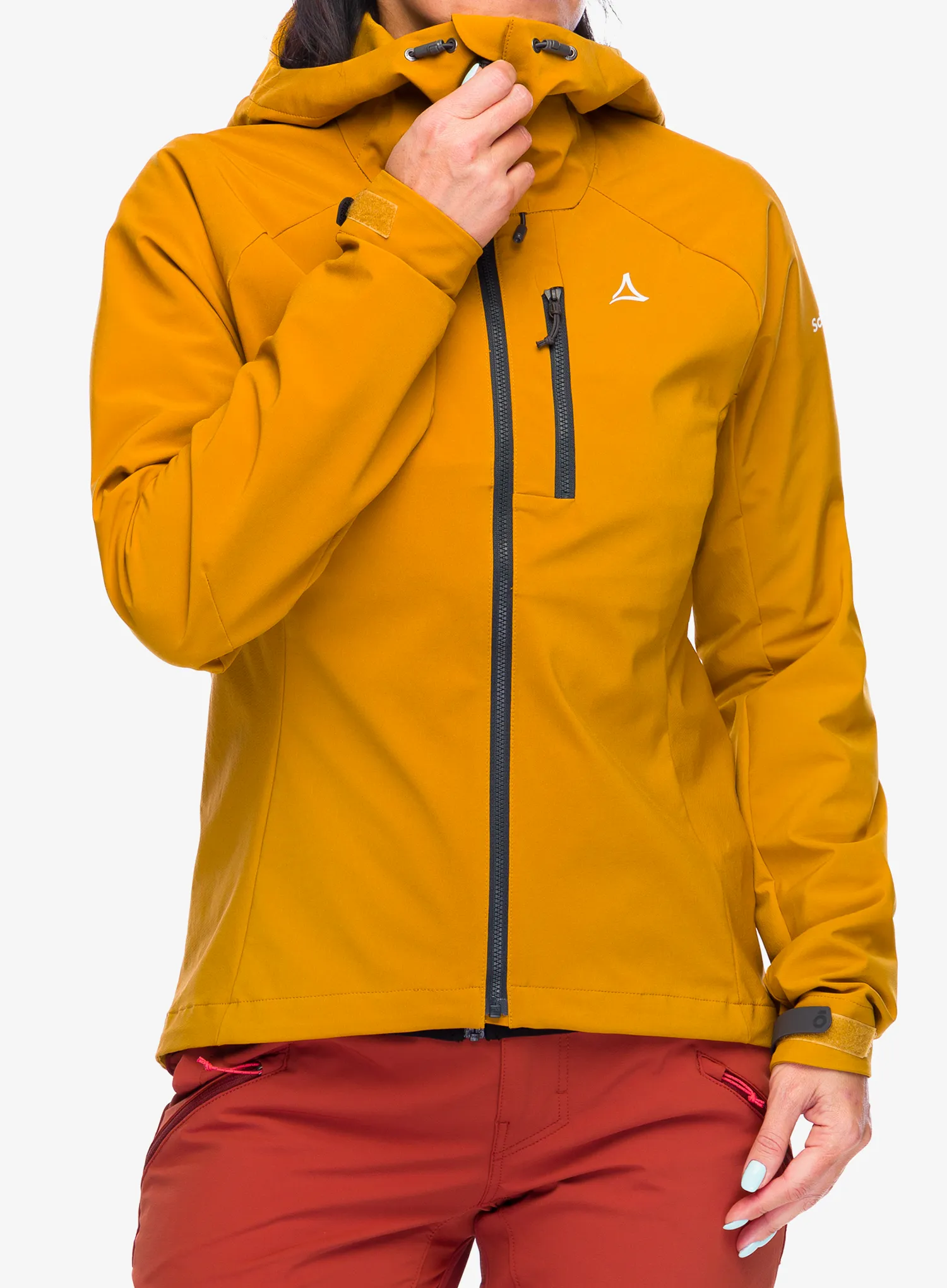 Жіноча велофутболка Schoffel Hybrid Jacket Style Salza - chai