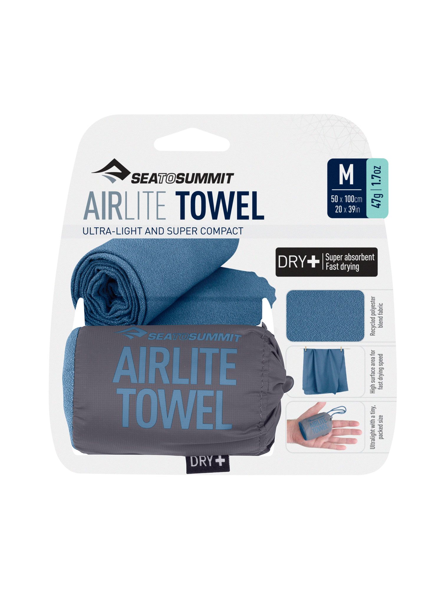 Швидковисихаючий рушник Sea To Summit Airlite Towel Medium - moonlight