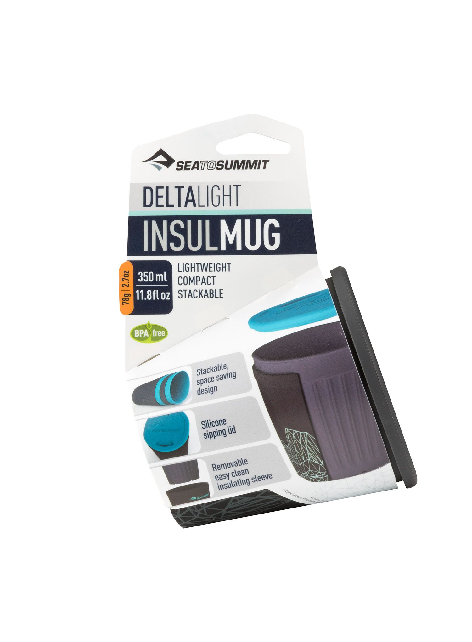 Чашка туристична Sea To Summit Delta Light Insulated Mug (0,35 l) - grey