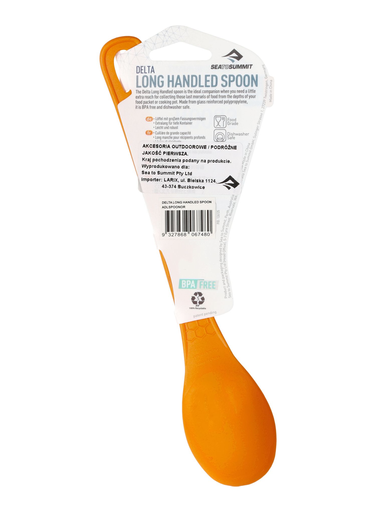 Ложка туристична Sea To Summit Delta Long Handled Spoon - orange