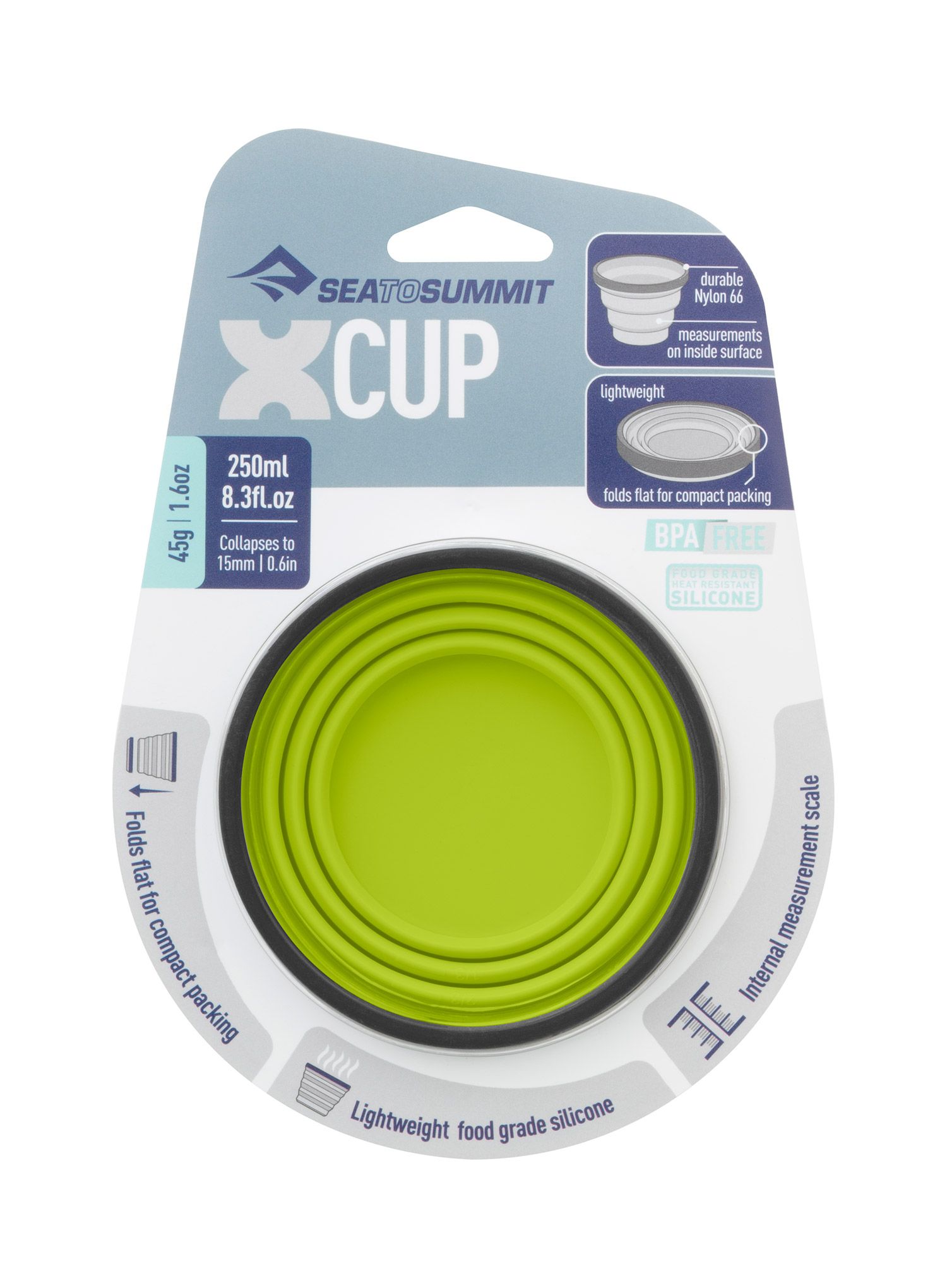 Чашка туристична Sea To Summit X-Cup (0,25 l) - lime