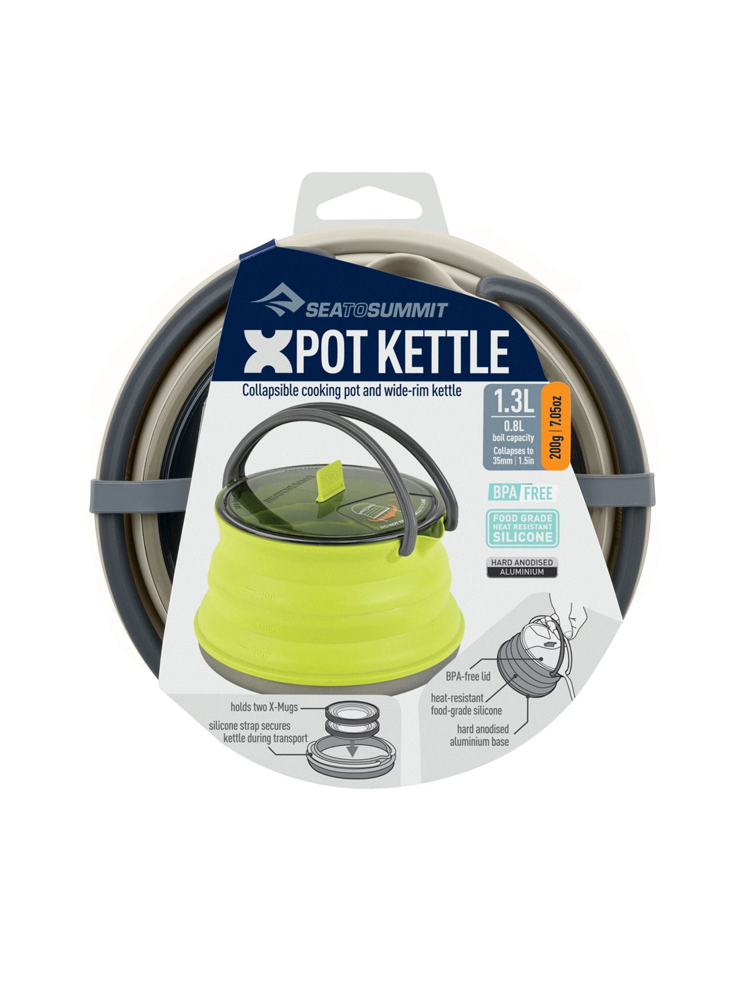 Чайник Sea To Summit X-Pot Kettle 1.3 Litre - sand