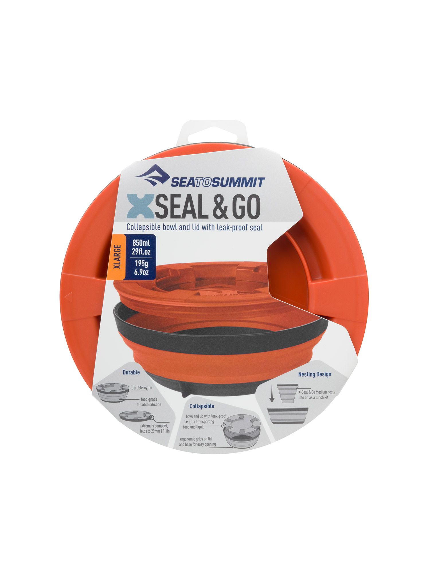 Контейнер для їжі Sea To Summit X-Seal & Go X-Large - rust