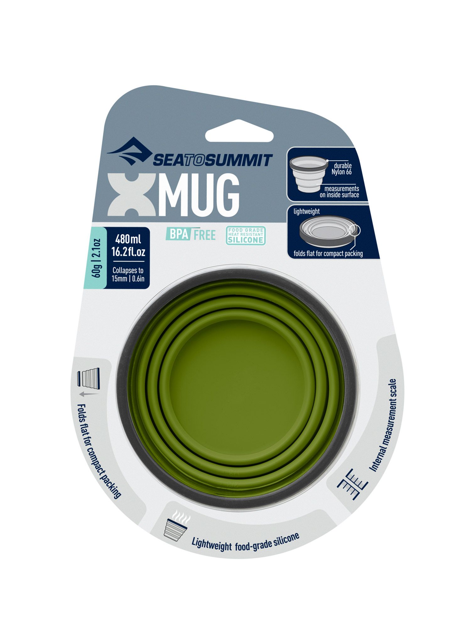 Чашка складна Sea To Summit X-Series X-Mug (0,48 l) - olive