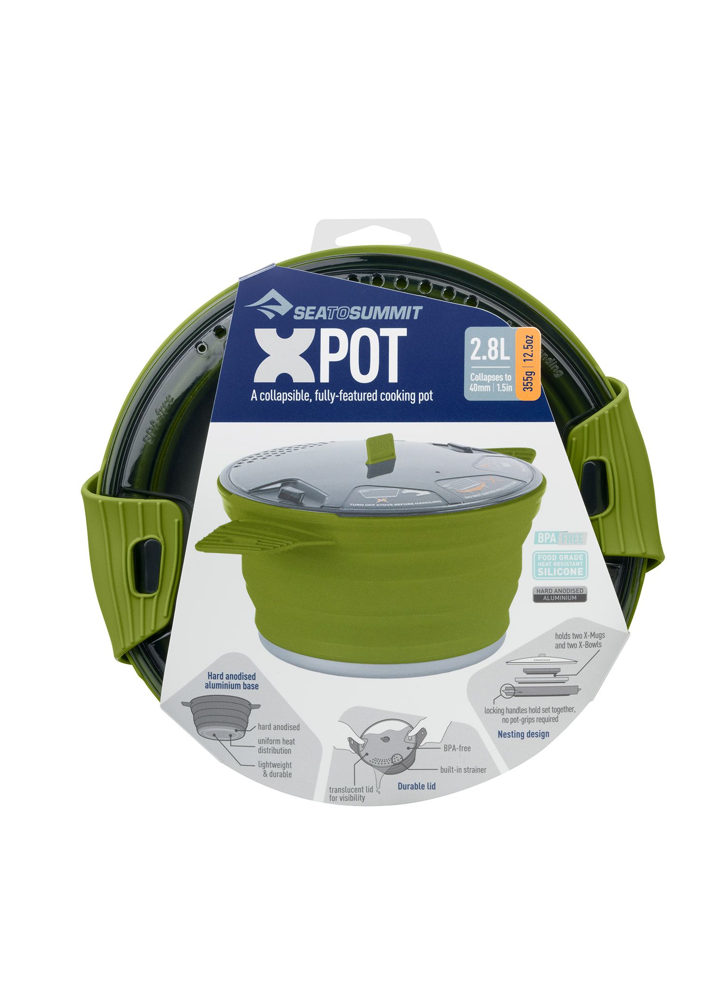 Каструля туристична Sea To Summit X-Series X-Pot 2.8l - olive