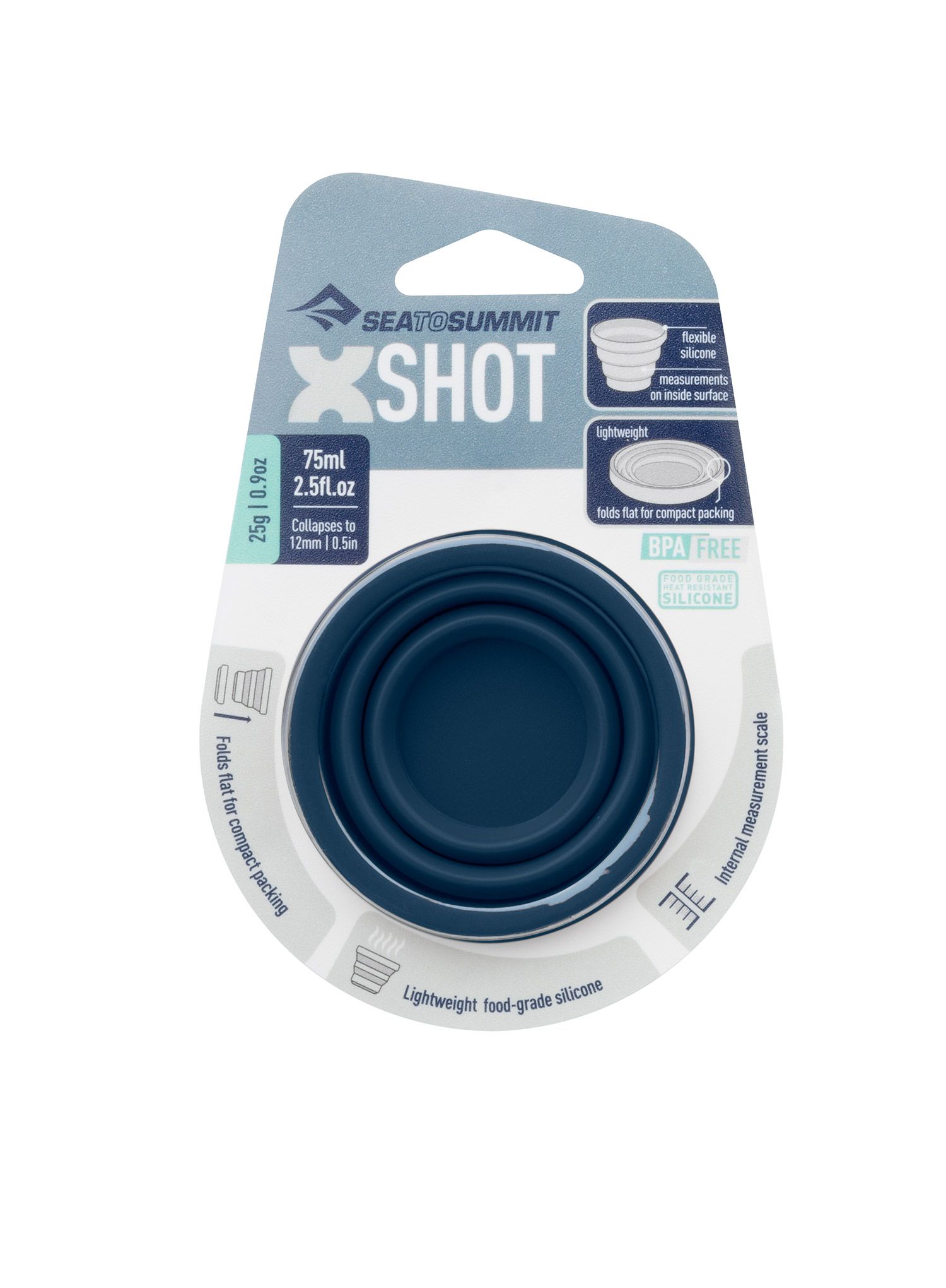 Чашка туристична Sea To Summit X-Shot 75 ml - navy blue