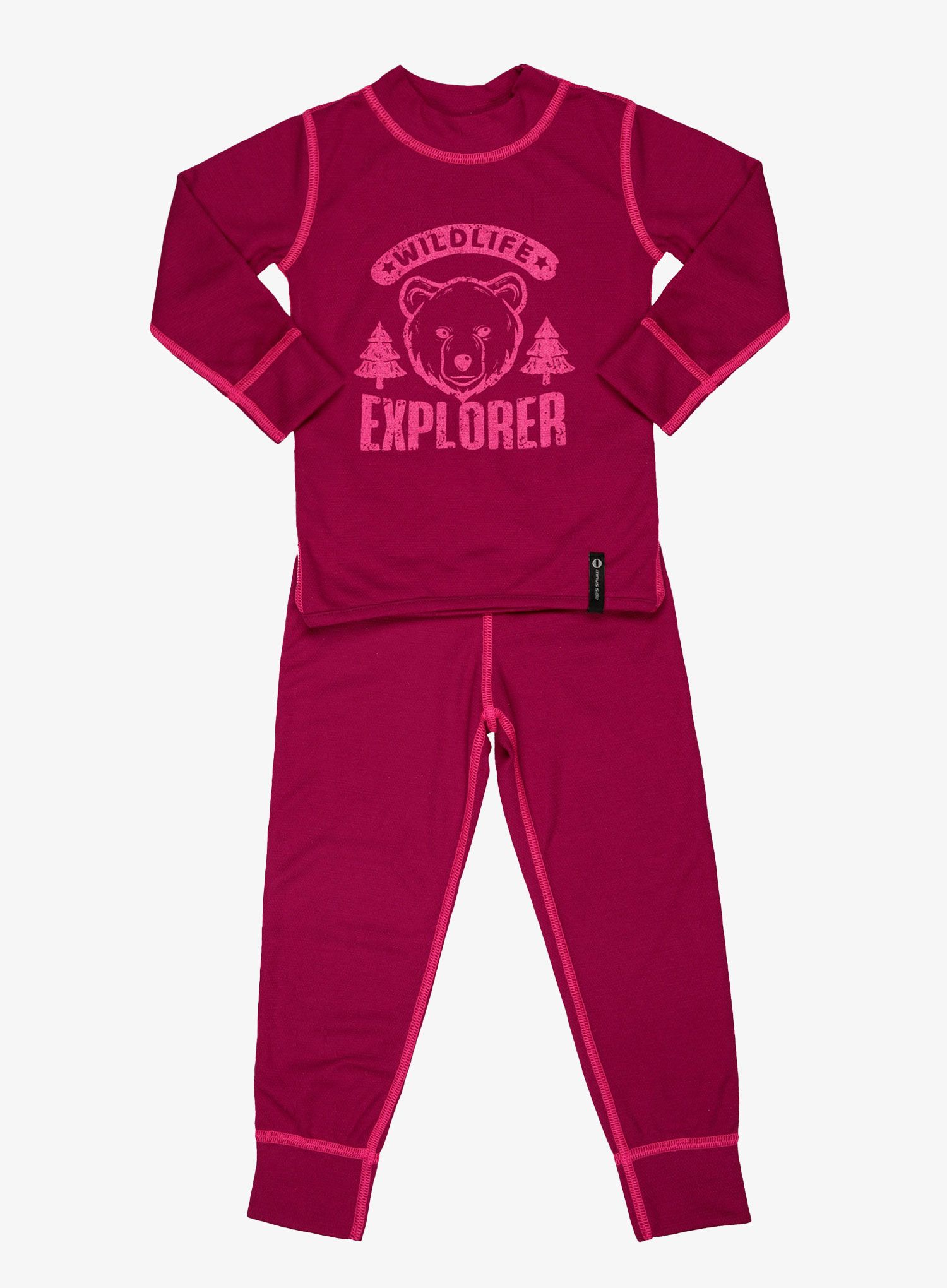 Білизна термоактивна для дітей Sensor DF Set Tee L/S + Underpants Youth - wild lilla