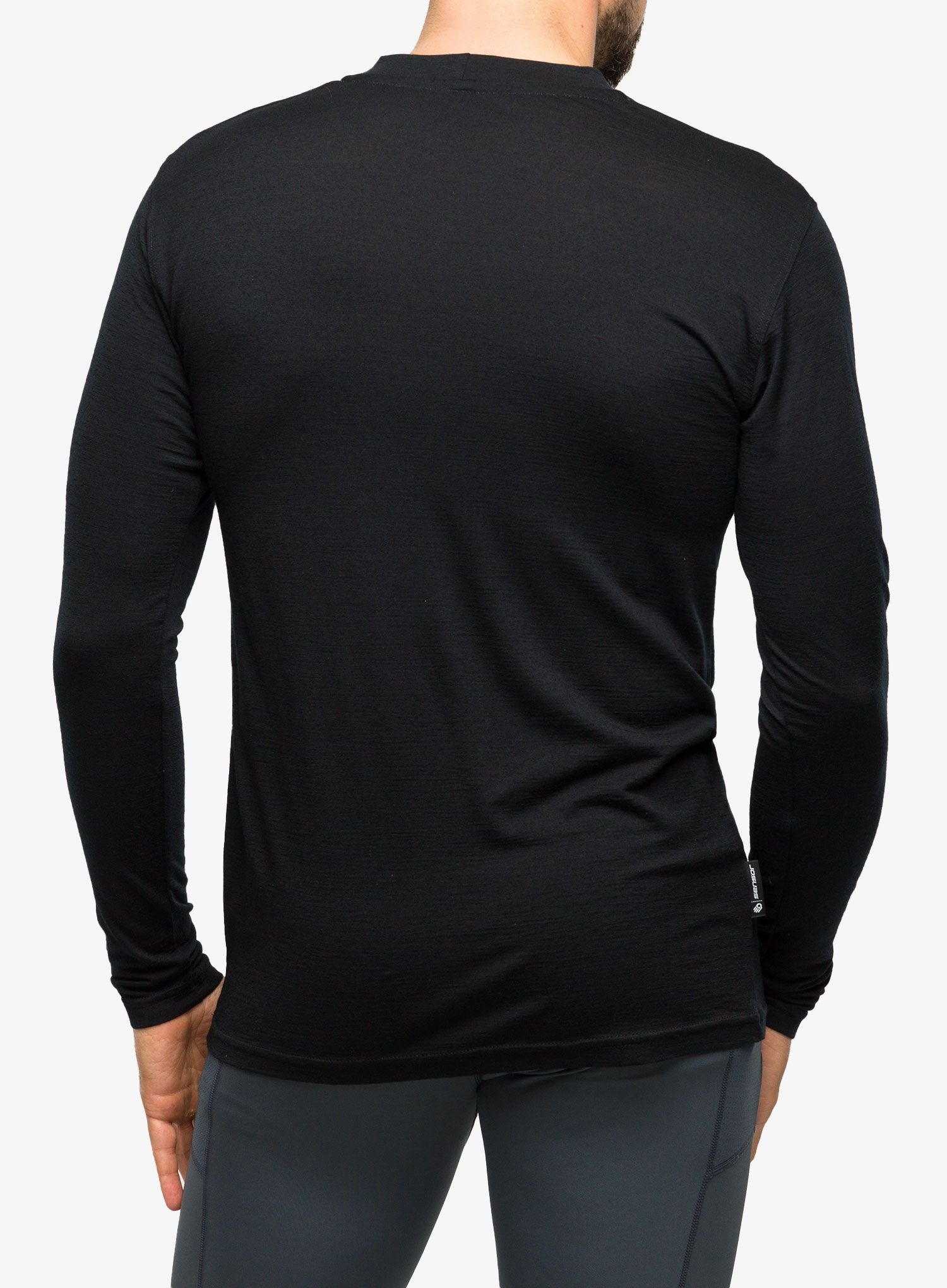 Кофта Sensor Merino Active PT Tee L/S - black mountains