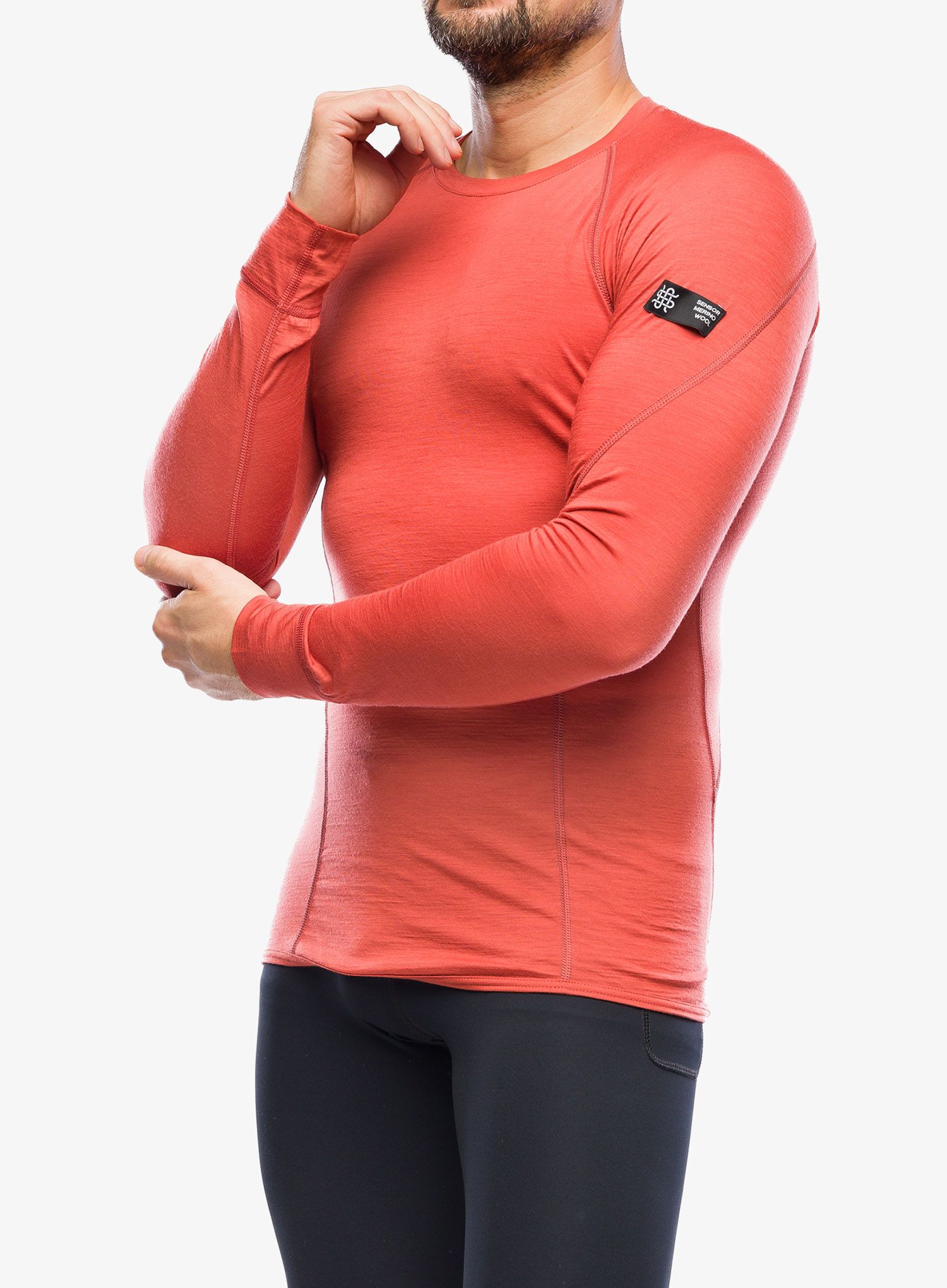 Термокофта Sensor Merino Active Tee LS - terracotta
