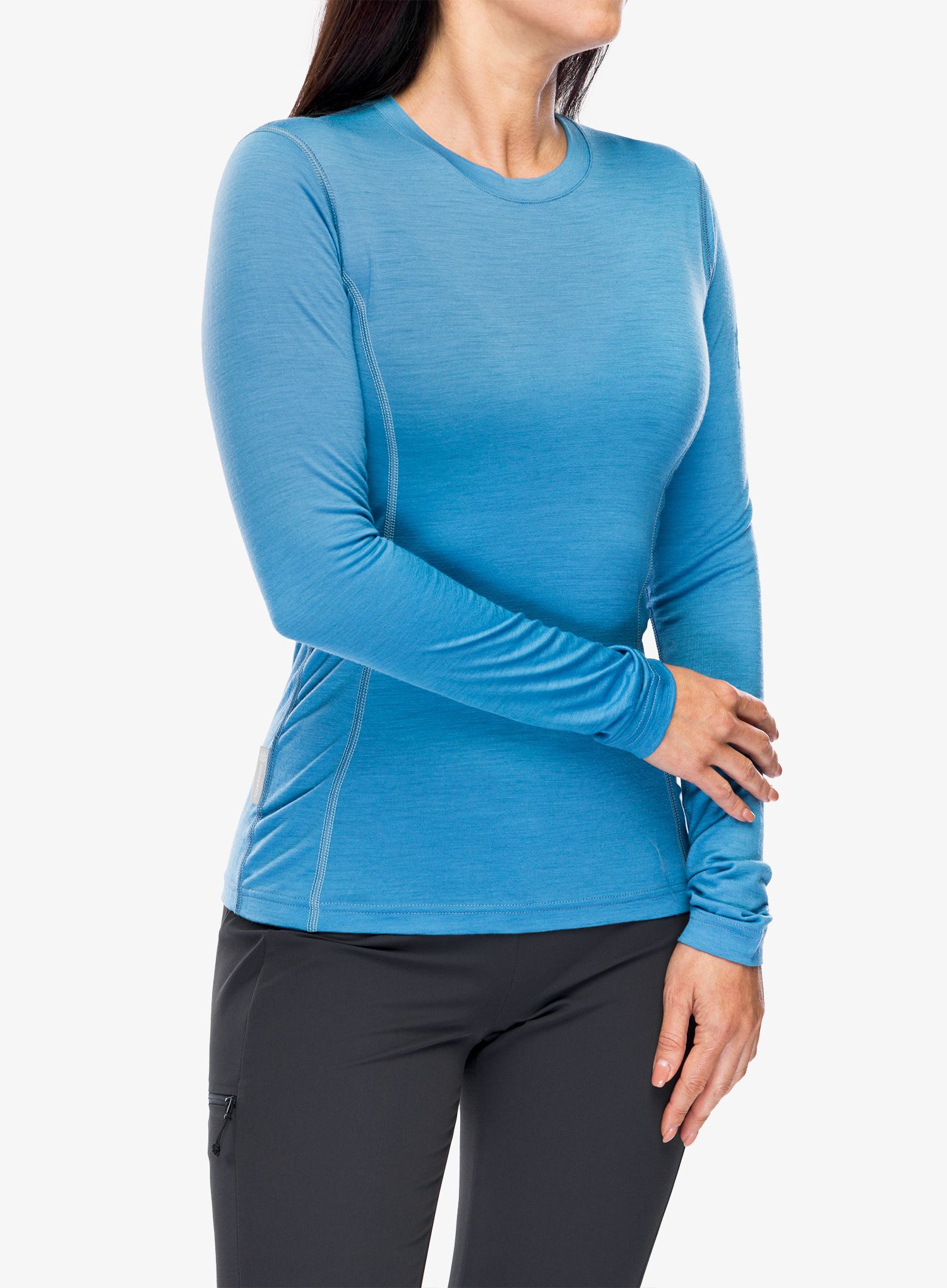 Термокофта жіноча Sensor Merino Active Tee L/S - blue