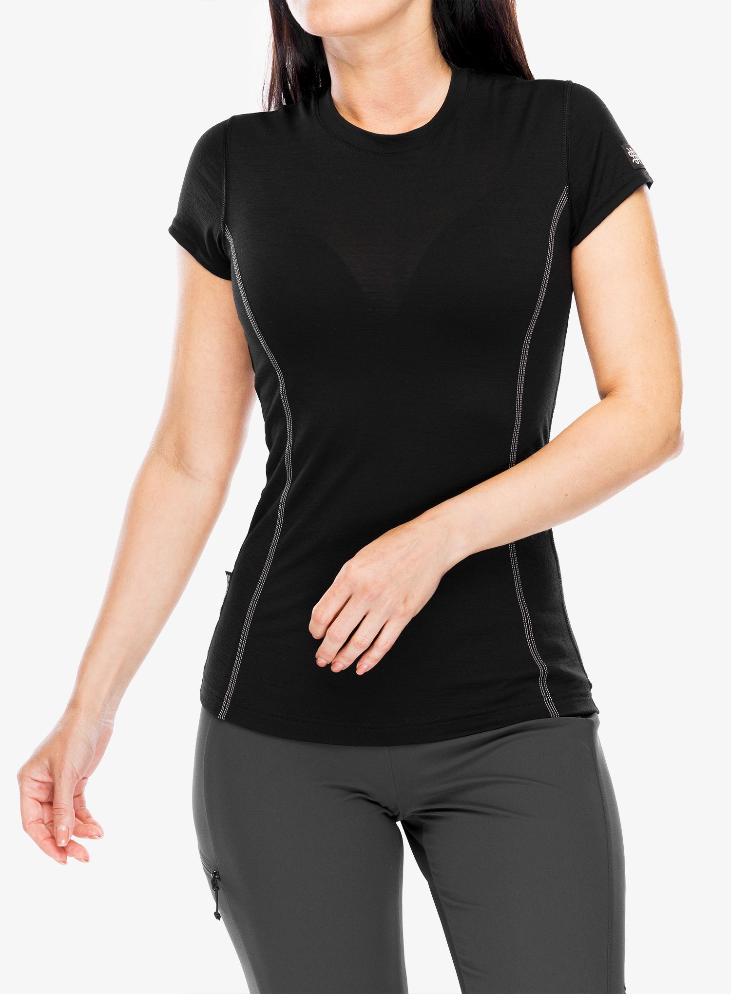 Футболка жіноча Sensor Merino Active Tee S/S - black