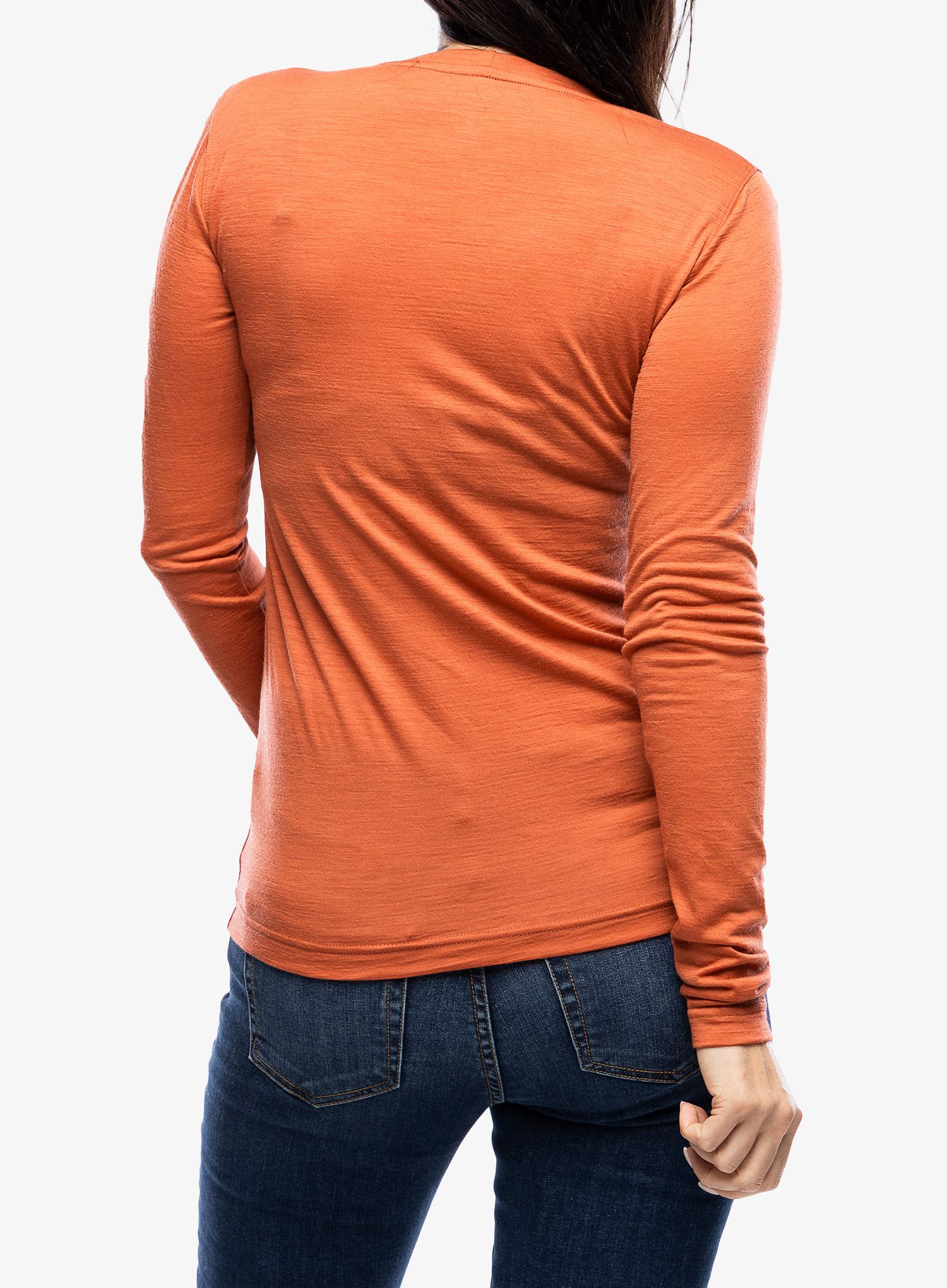 Термокофта жіноча Sensor Merino Active Triglav Tee LS - terracotta
