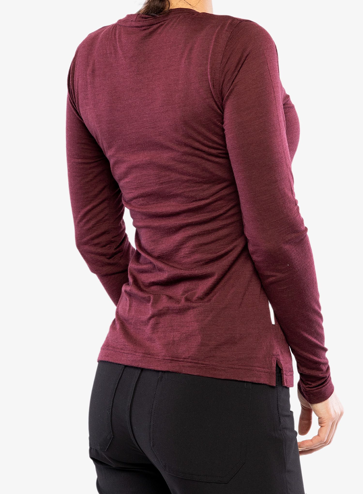 Кофта жіноча Sensor Merino Air PT Tee LS Hills - port red