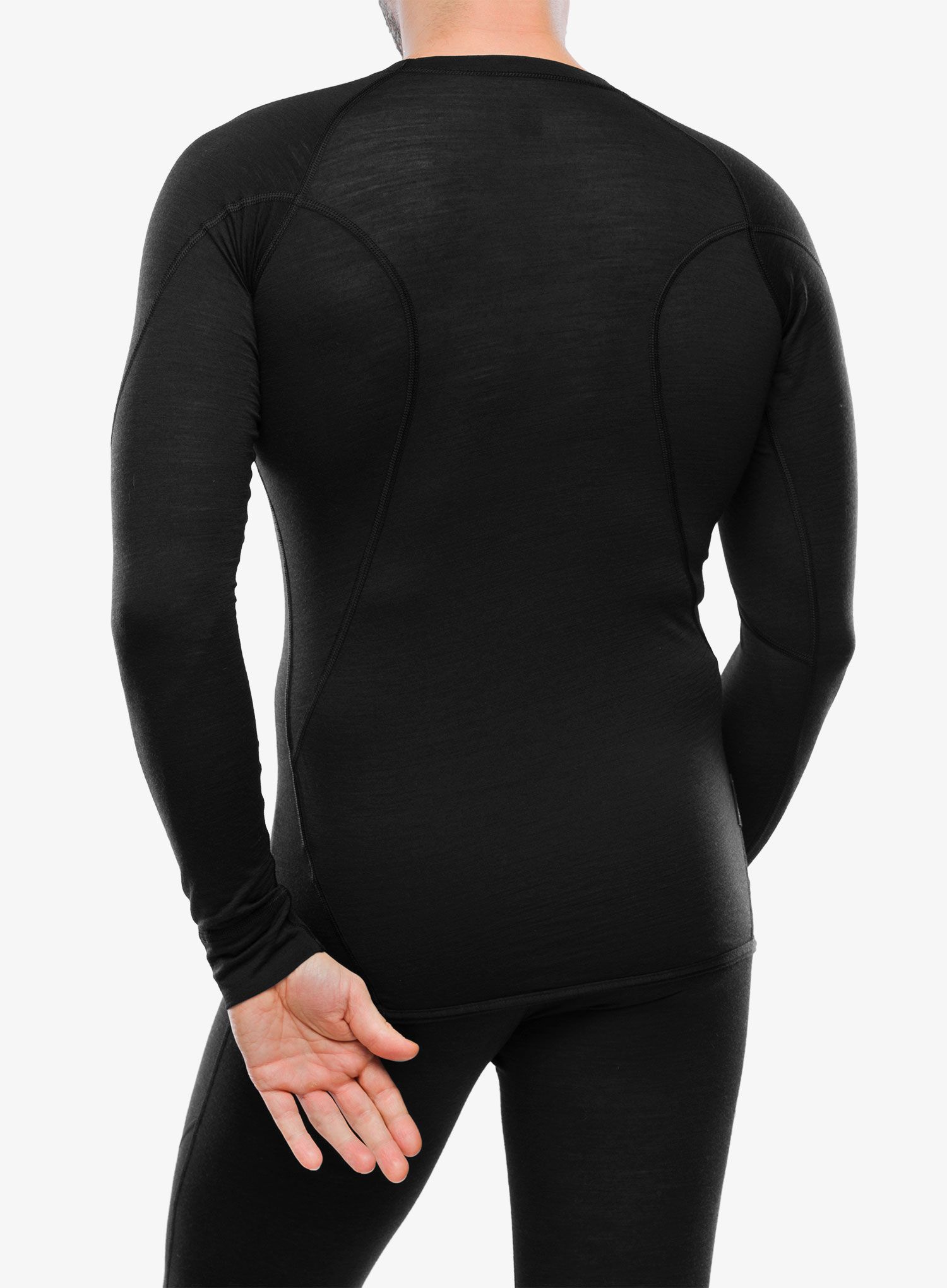 Термокофта Sensor Merino Air Tee LS - black