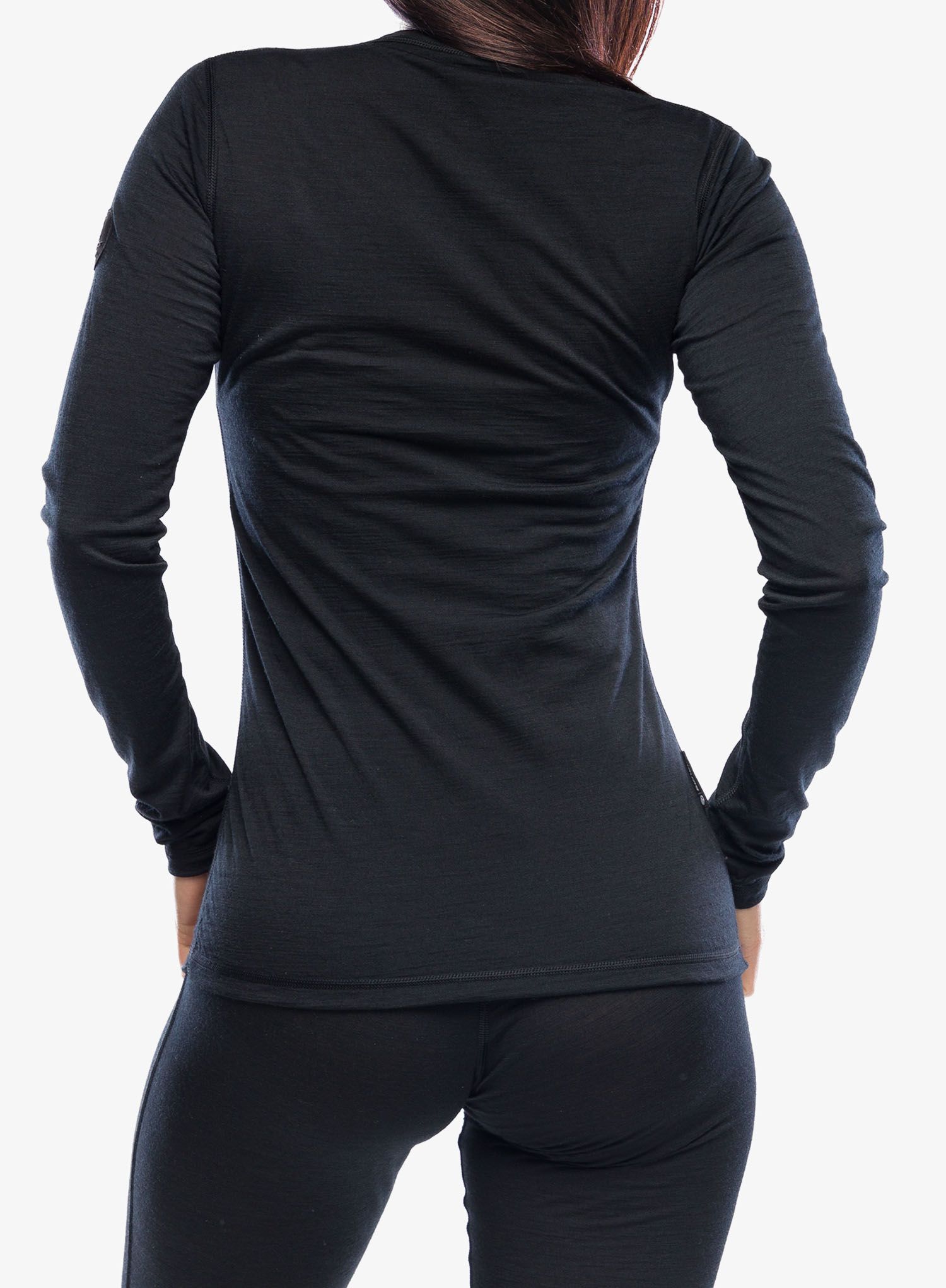 Термокофта жіноча Sensor Merino Air Tee LS - black/black