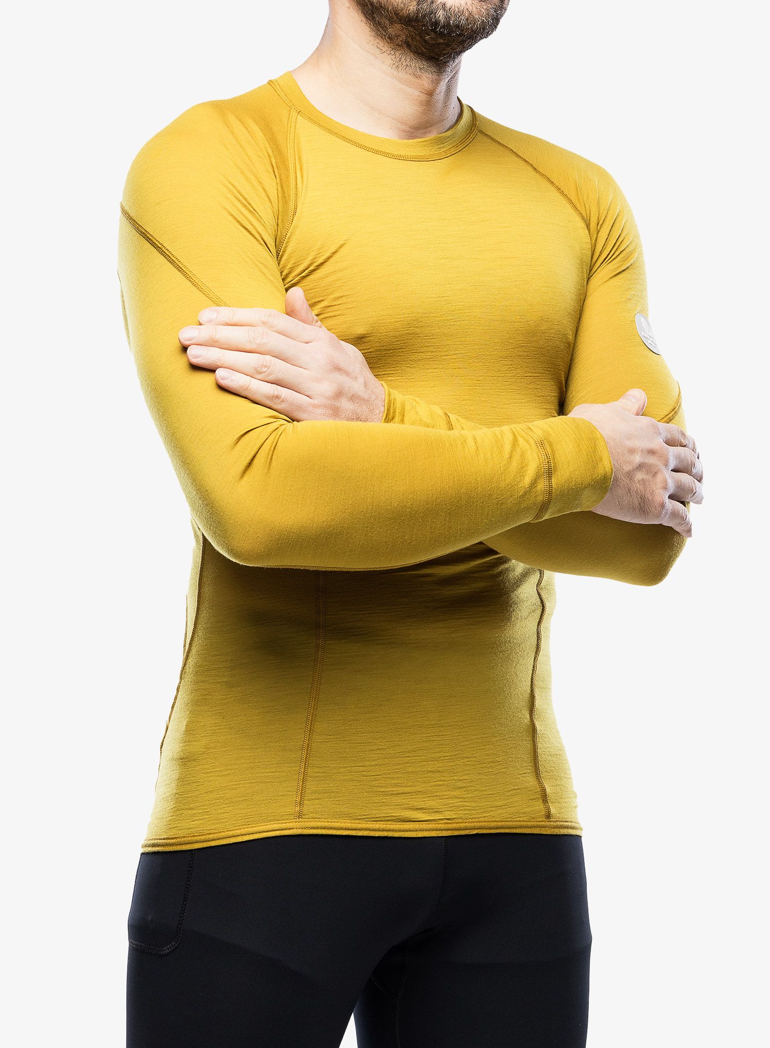 Термокофта Sensor Merino Air Tee LS - mustard