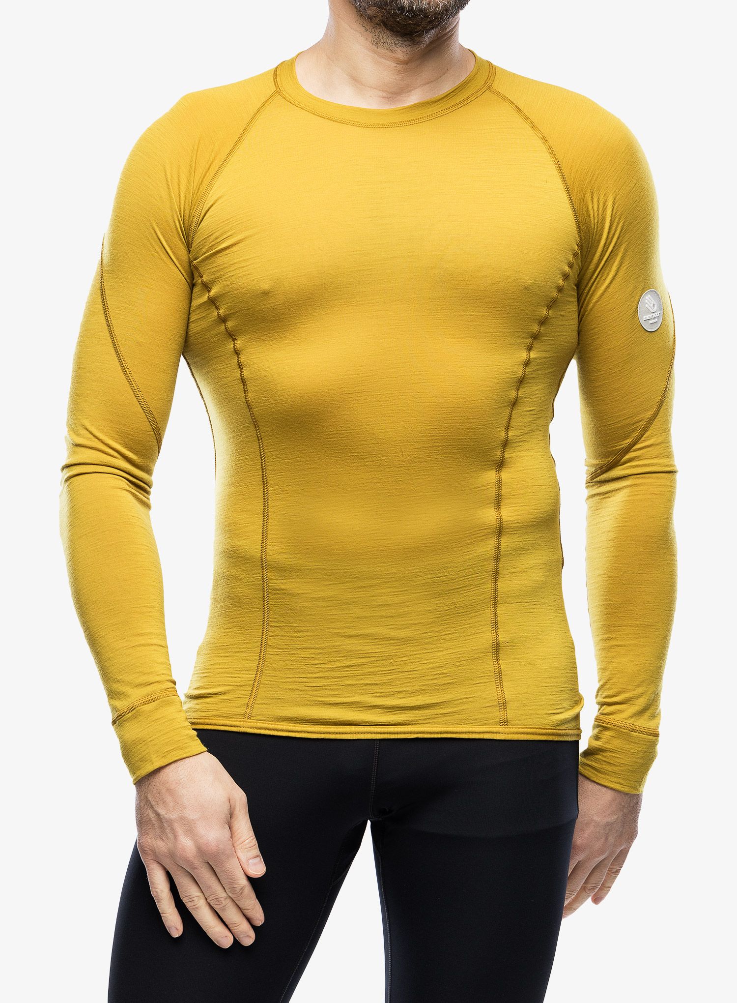 Термокофта Sensor Merino Air Tee LS - mustard