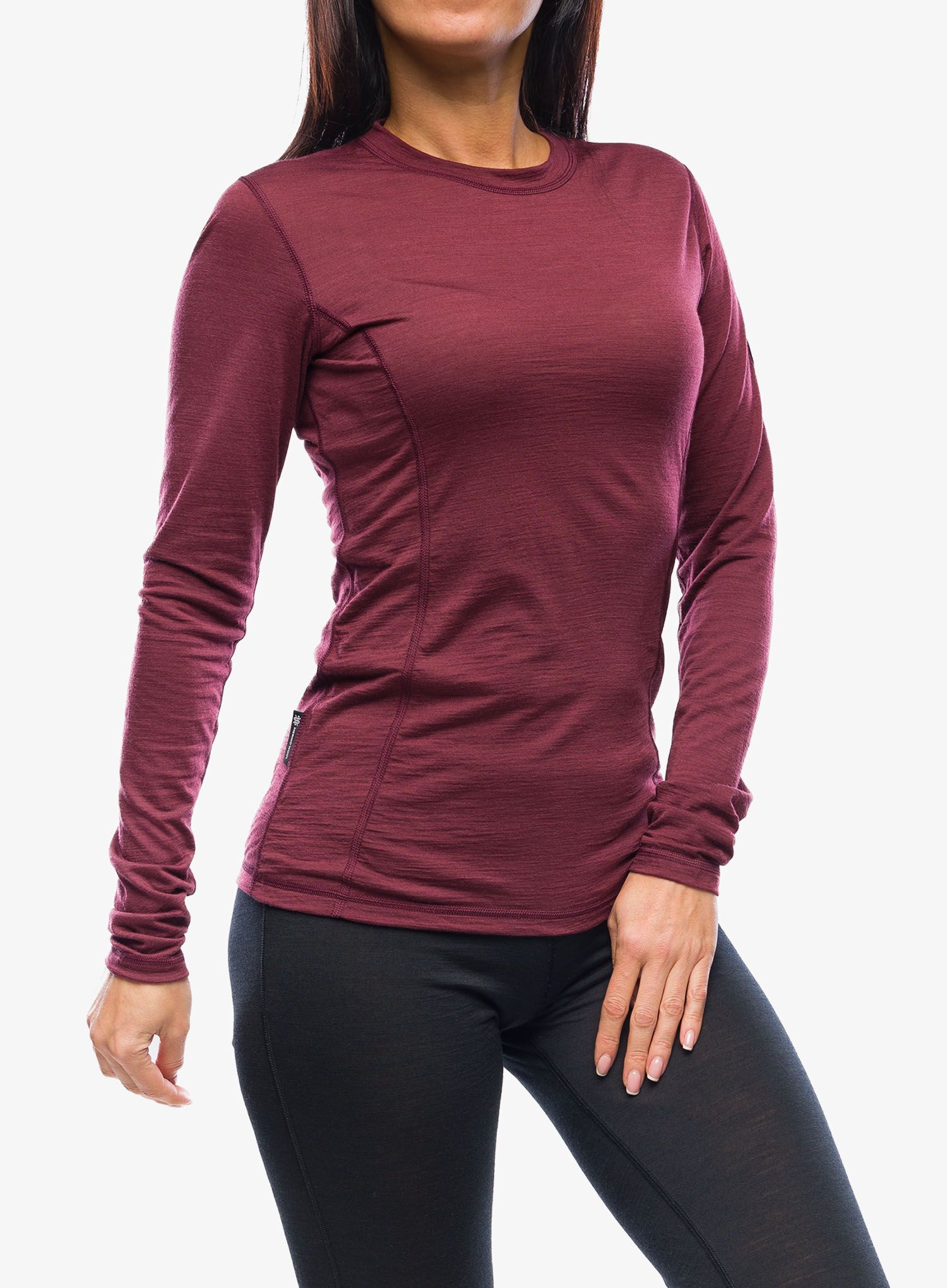 Термокофта жіноча Sensor Merino Air Tee LS - port red