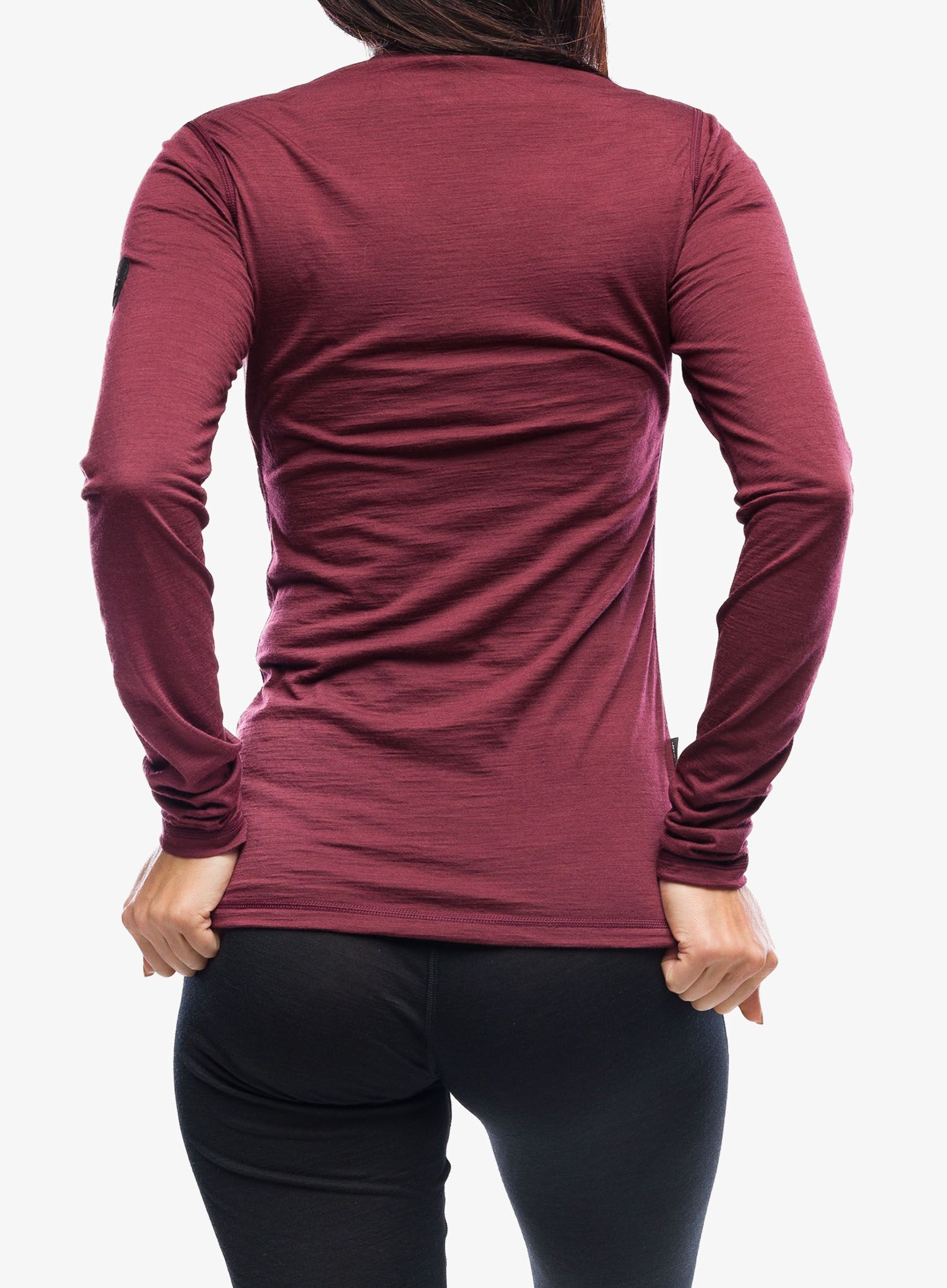 Термокофта жіноча Sensor Merino Air Tee LS - port red