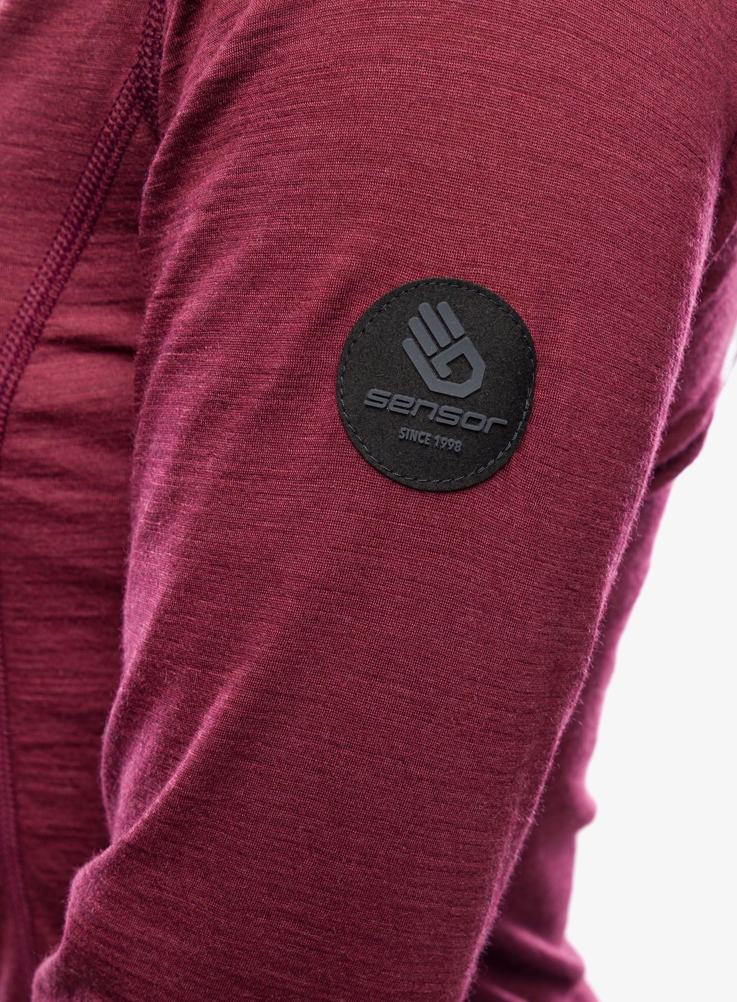 Термокофта жіноча Sensor Merino Air Tee LS - port red