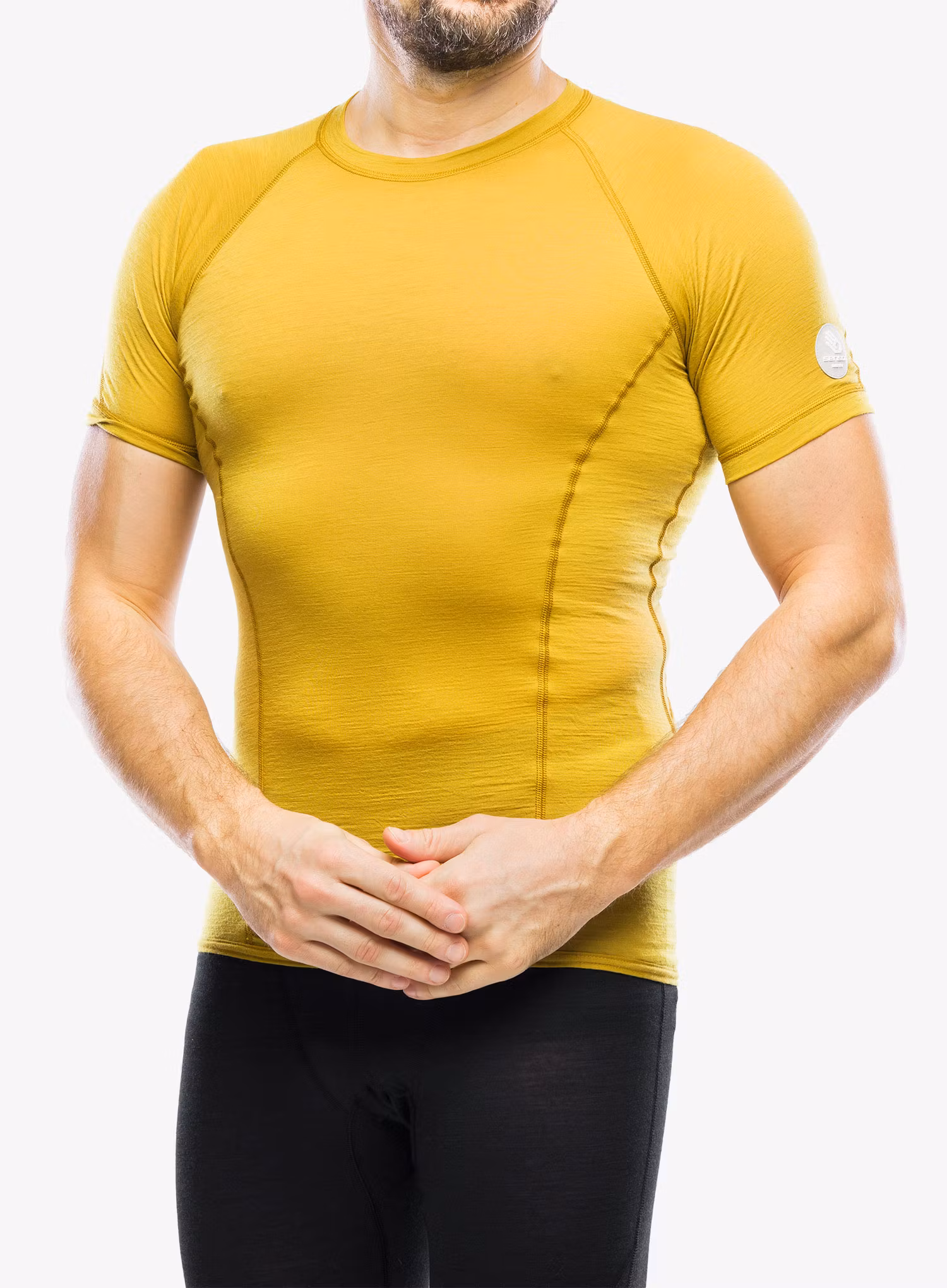 Термофутболка Sensor Merino Air Tee S/S - mustard