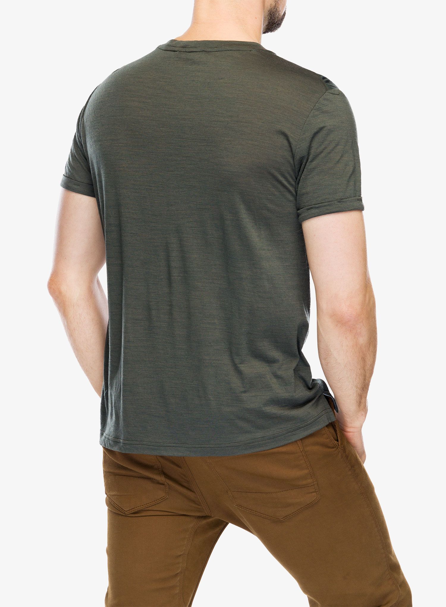 Футболка з мериноса Sensor Merino Air Traveller Tee - olive green
