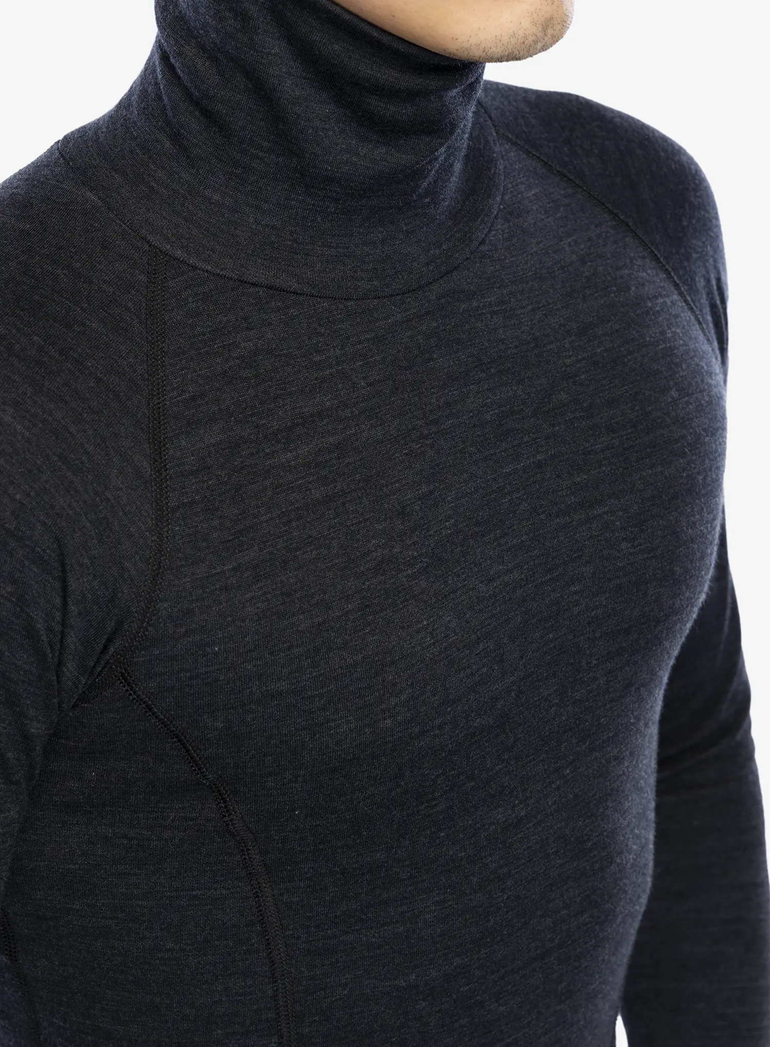 Термокофта Sensor Merino Bold Tee LS Roll Neck - anthracite gray