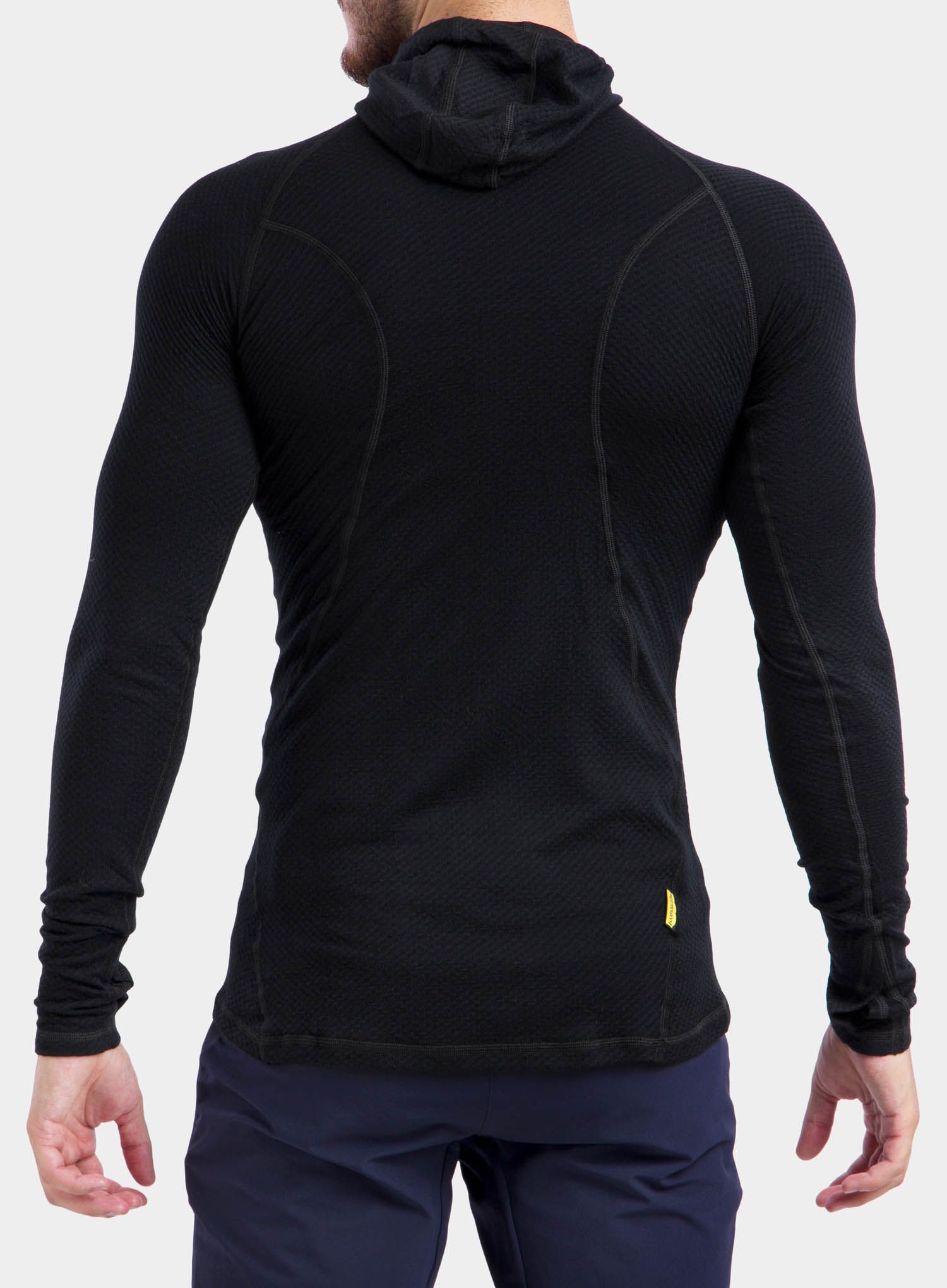 Термокофта Sensor Merino DF Tee L/S Hooded - black