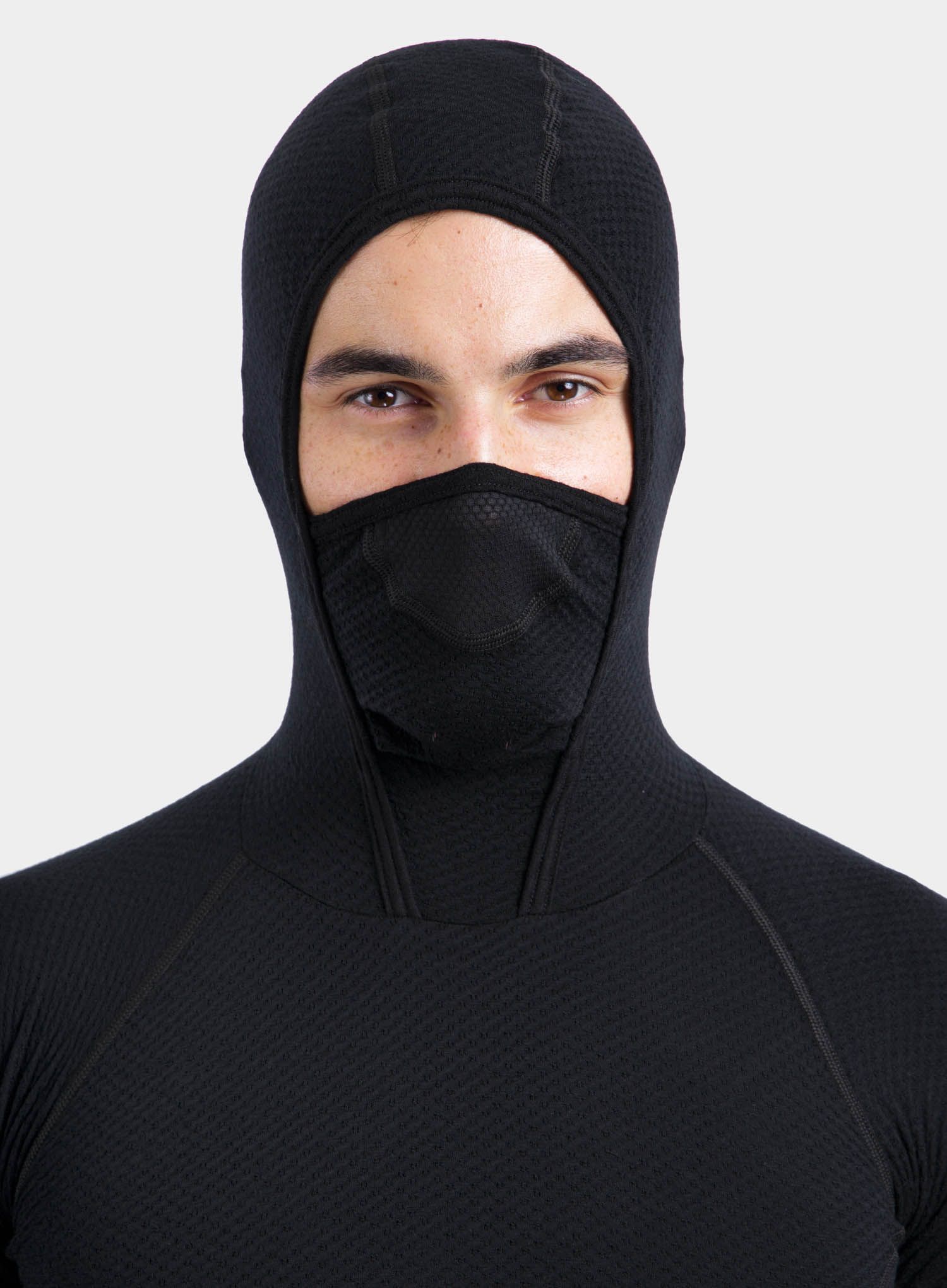 Термокофта Sensor Merino DF Tee L/S Hooded - black