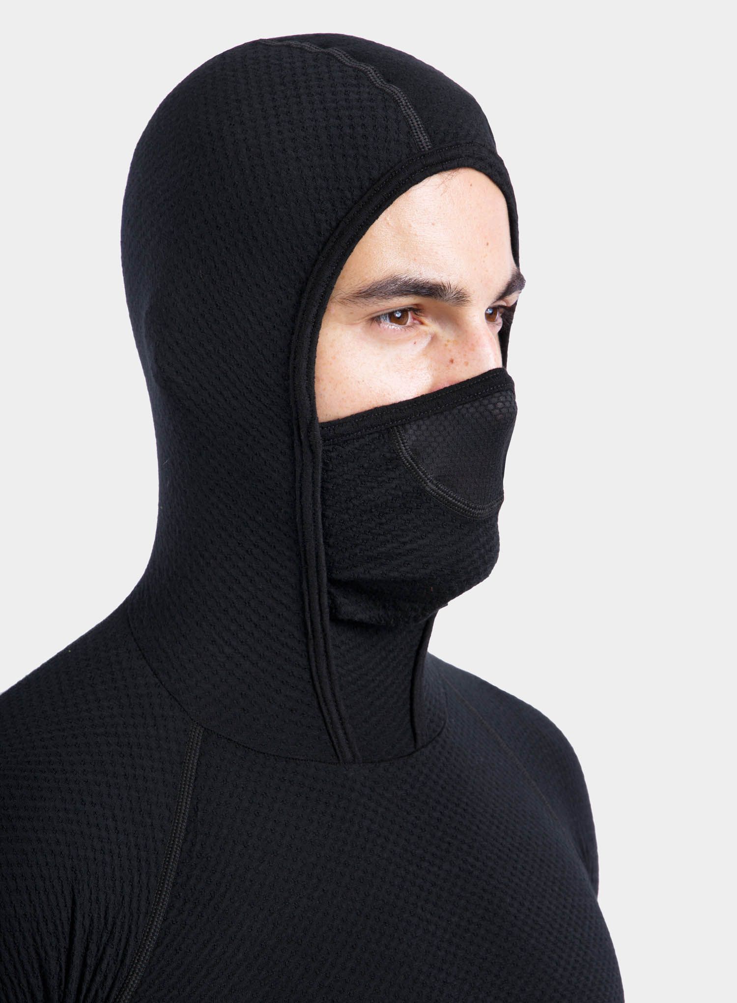 Термокофта Sensor Merino DF Tee L/S Hooded - black