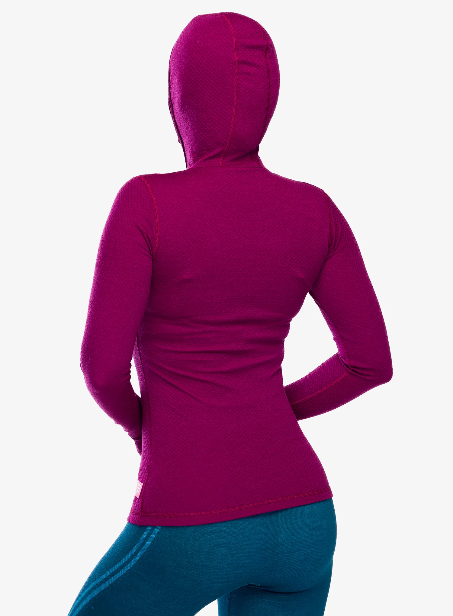 Термокофта Sensor Merino DF Tee L/S Hooded - lilla