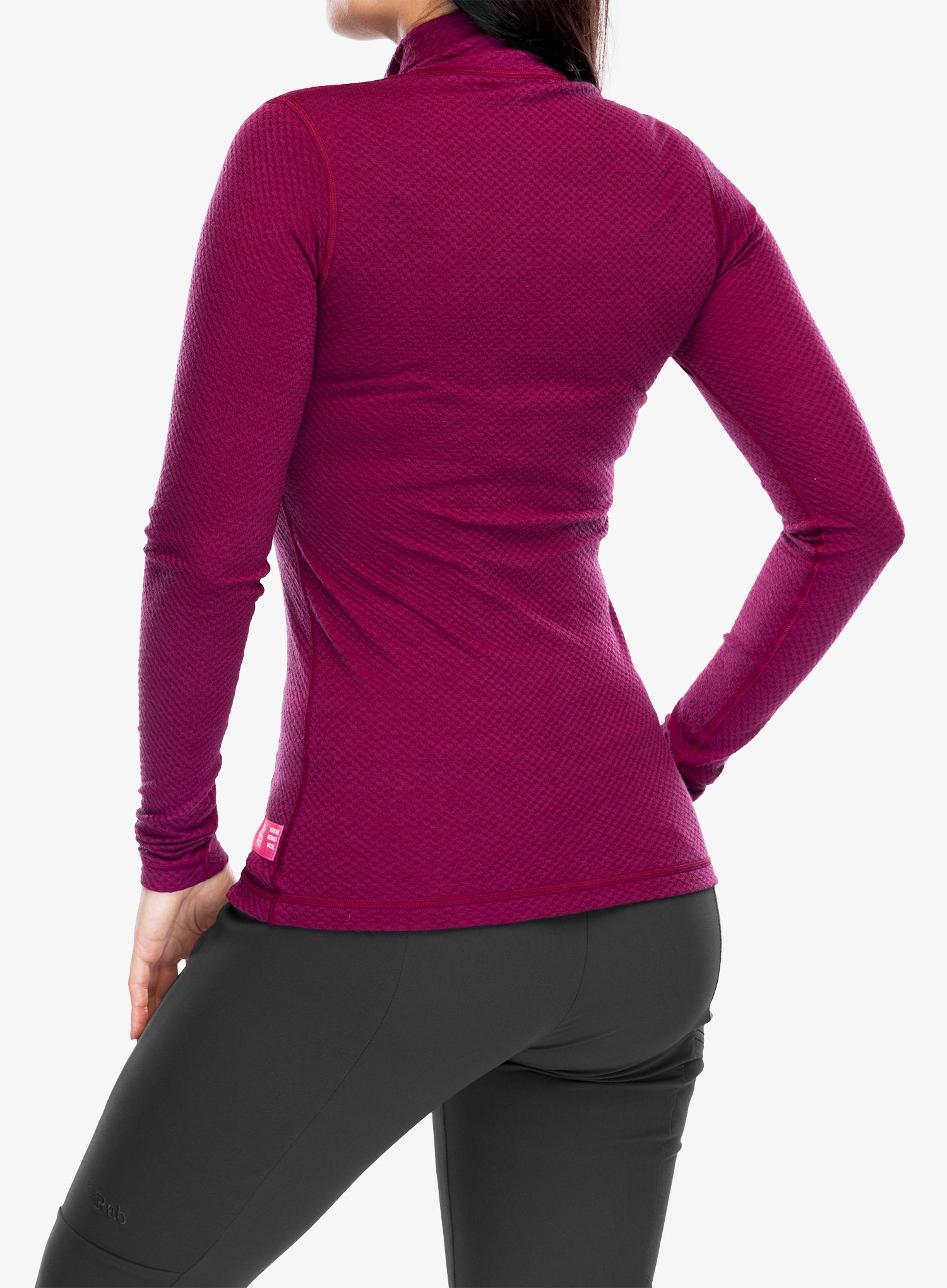 Термокофта Sensor Merino DF Tee L/S Zip - lilla