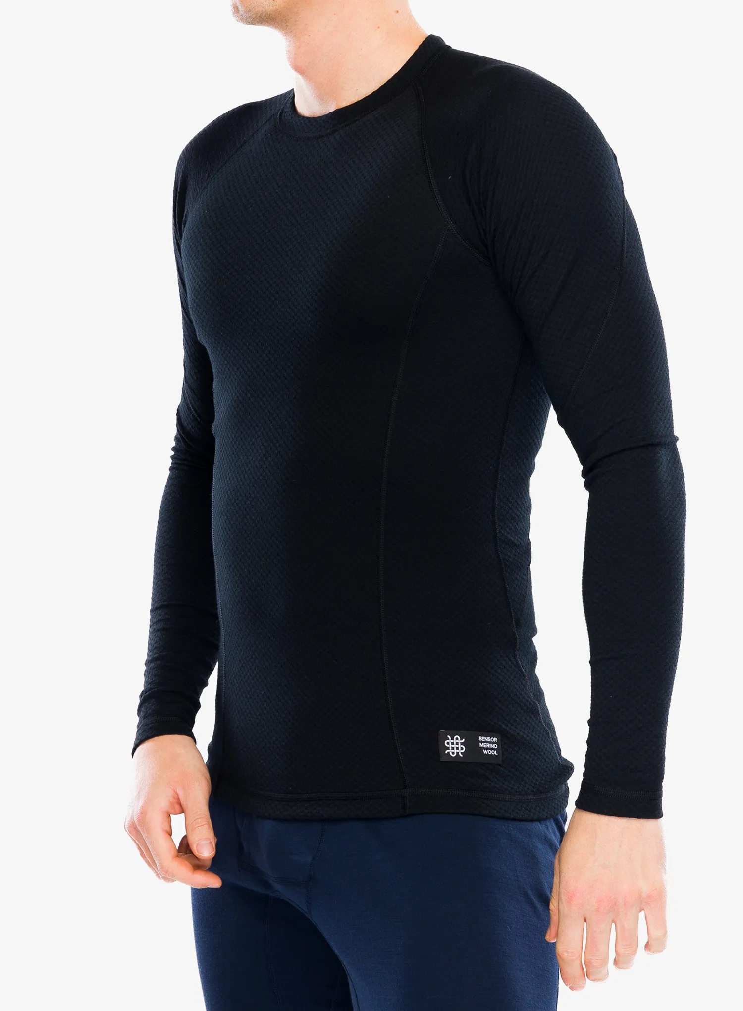 Термокофта Sensor Merino DF Tee L/S - black