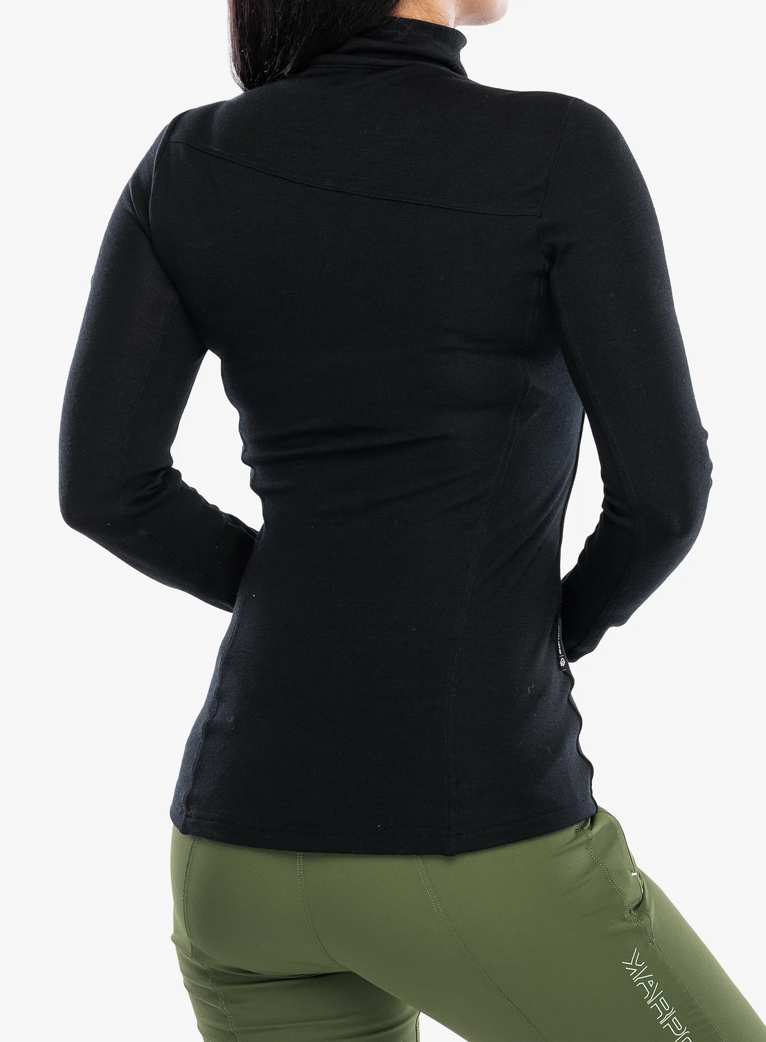 Термокофта жіноча Sensor Merino Ex Tee L/S Zip - black